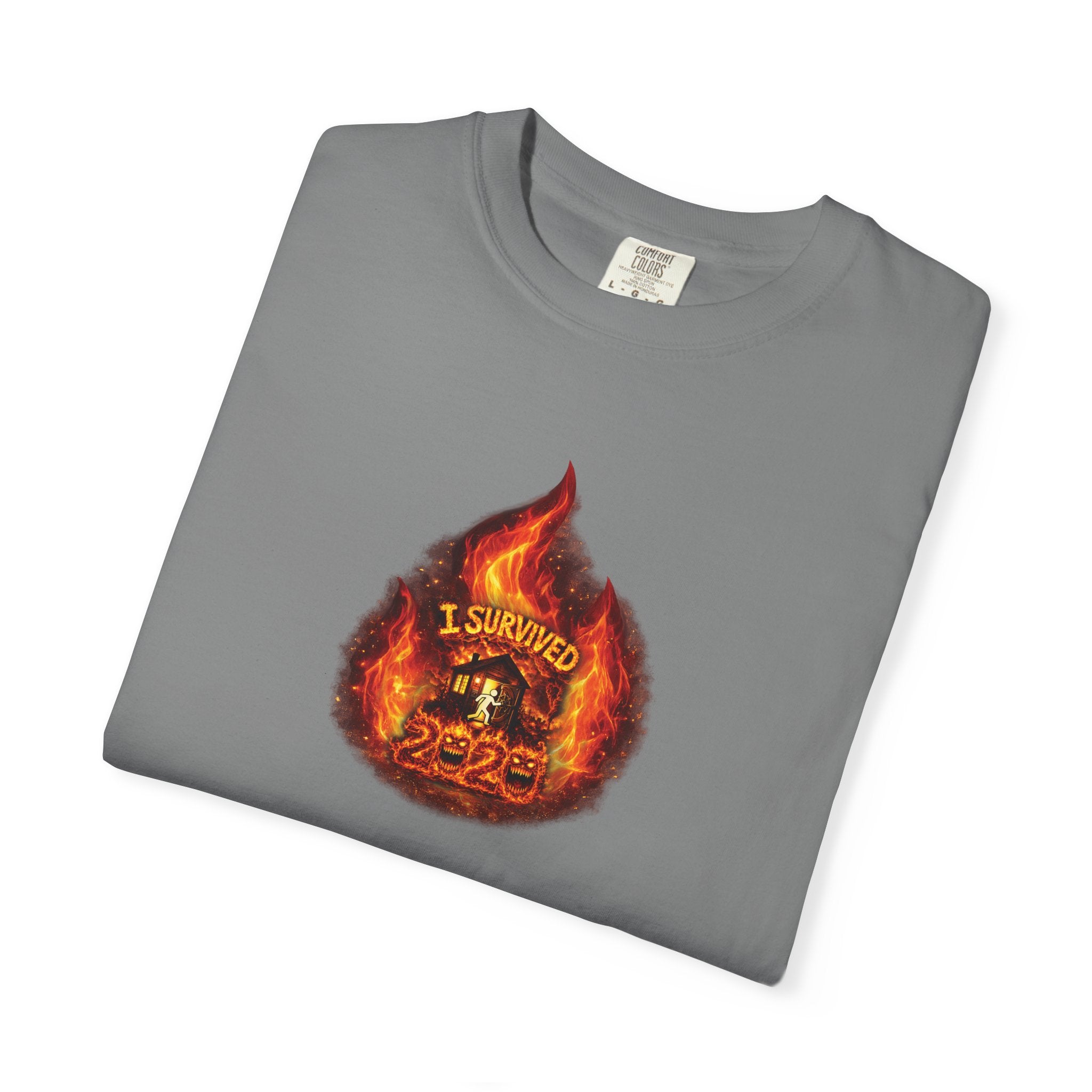 I Survived 2020 — WILDFIRES S2:E4: Director's Cut "Western U.S. Wildfire Season" Memorial Unisex Garment-Dyed T-shirt