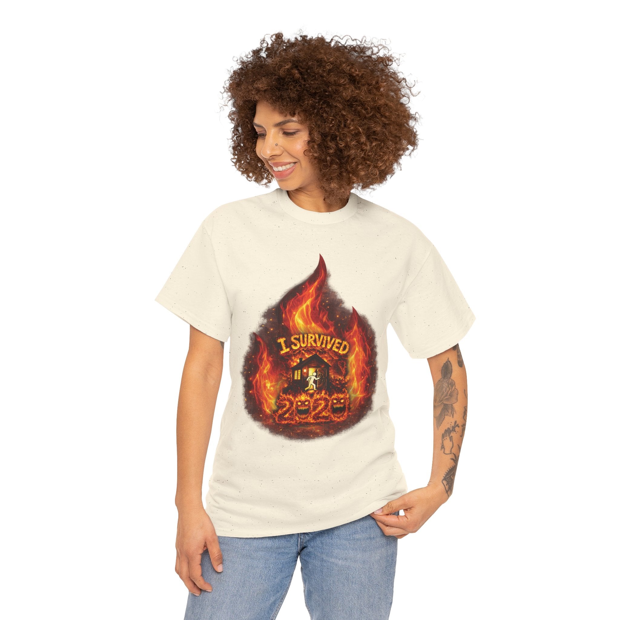 I Survived 2020 — Director's Cut S2:E1 "Berry Creek" | Wildfire Edition Memorial Unisex Heavy Cotton Tee