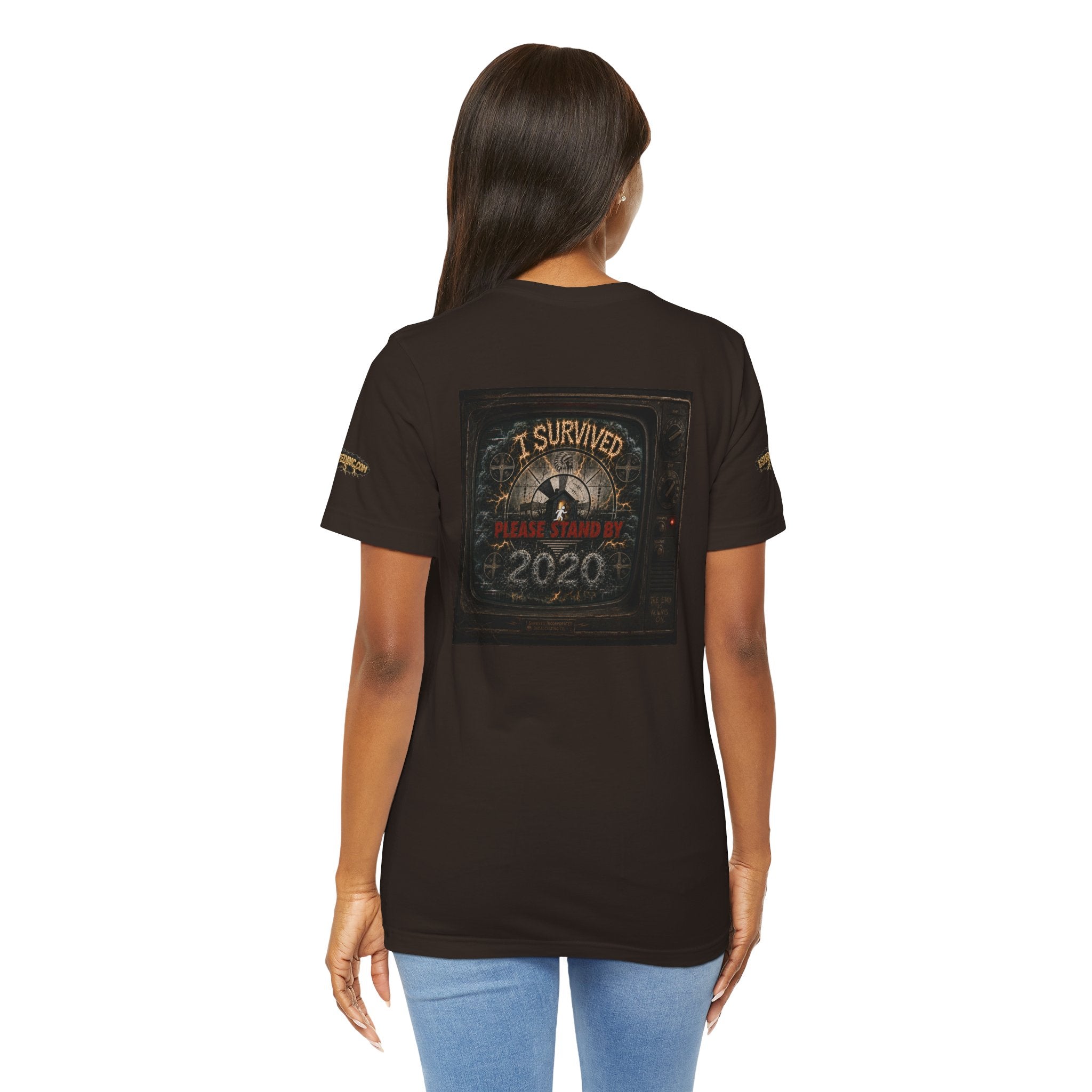 I Survived 2020 — "Please Stand By" Test Pattern Tee Special Edition Summer Premier Unisex Jersey Short Sleeve Tee