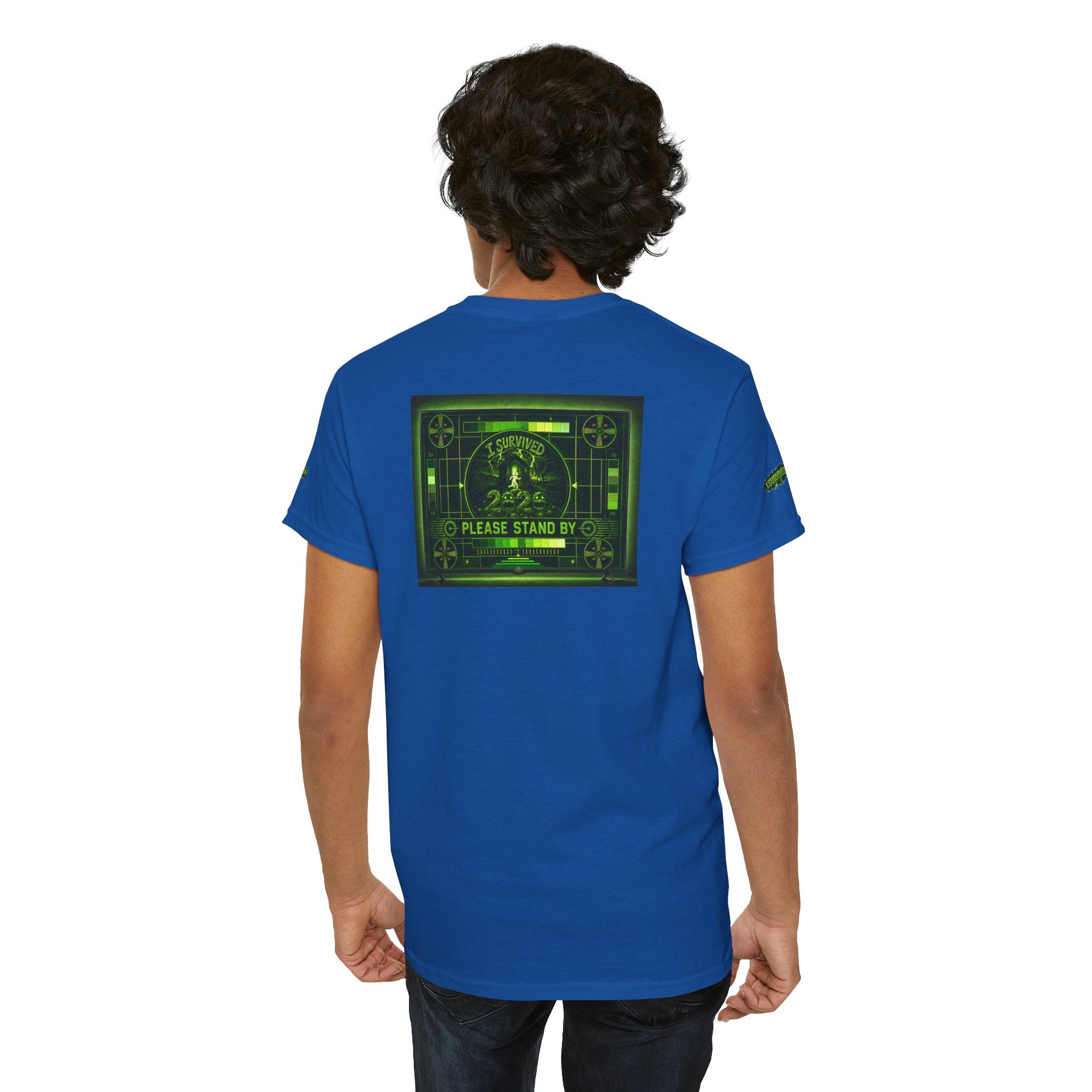 I Survived 2020 — "Please Stand By" Test Pattern Toxic Signal Tee Special Edition Summer Premiere Unisex Heavy Cotton Tee