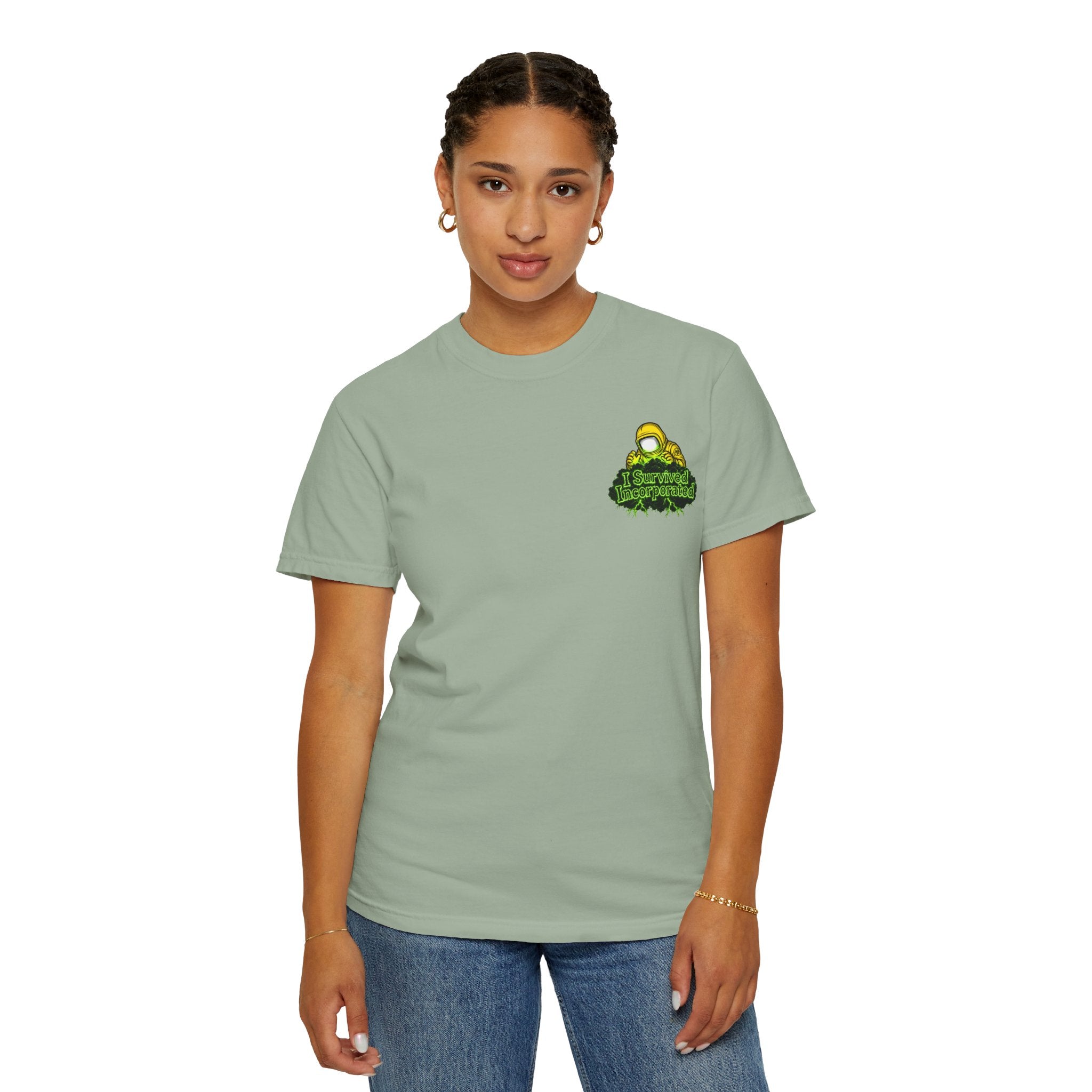 I Survived 2020 — "Please Stand By" Test Pattern Toxic Signal Tee Summer Premiere Unisex Garment-Dyed T-shirt