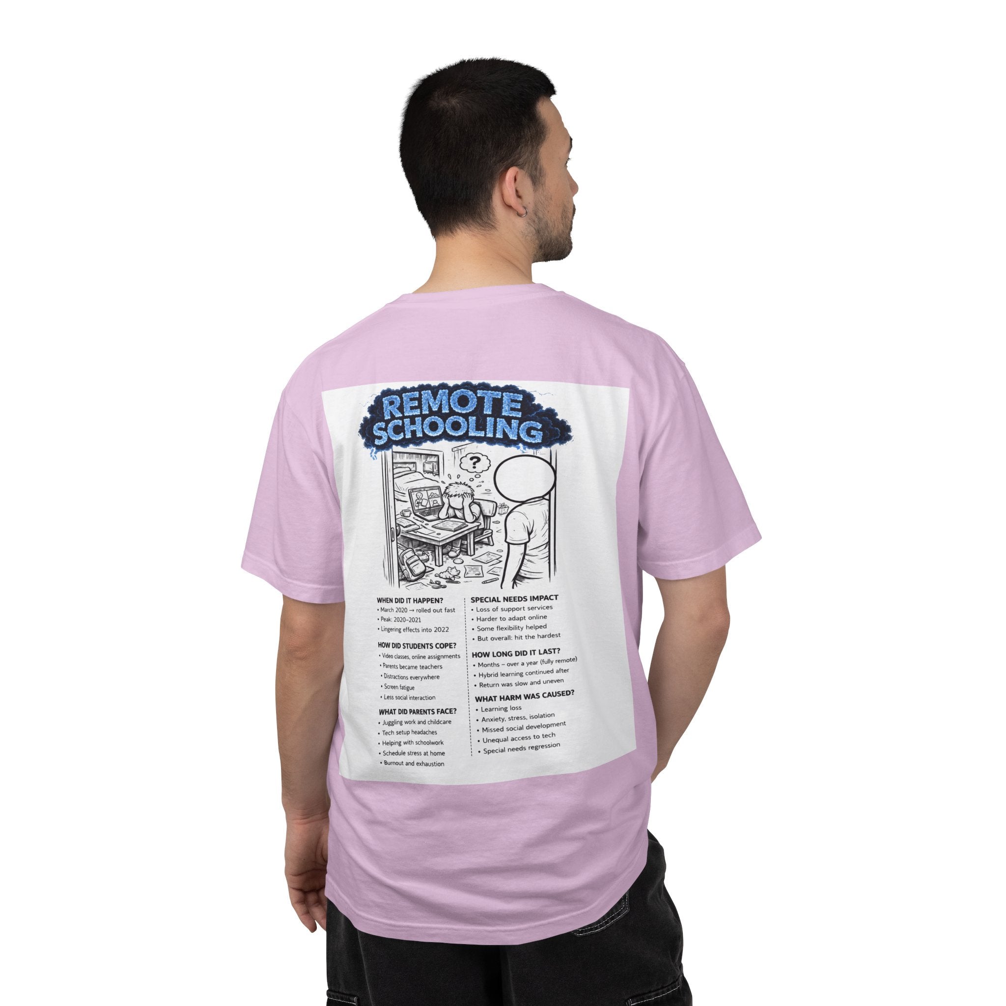 I Survived 2020 — S3:E3 "Remote Schooling" | Lockdown Edition Documentary Unisex Garment-Dyed T-shirt