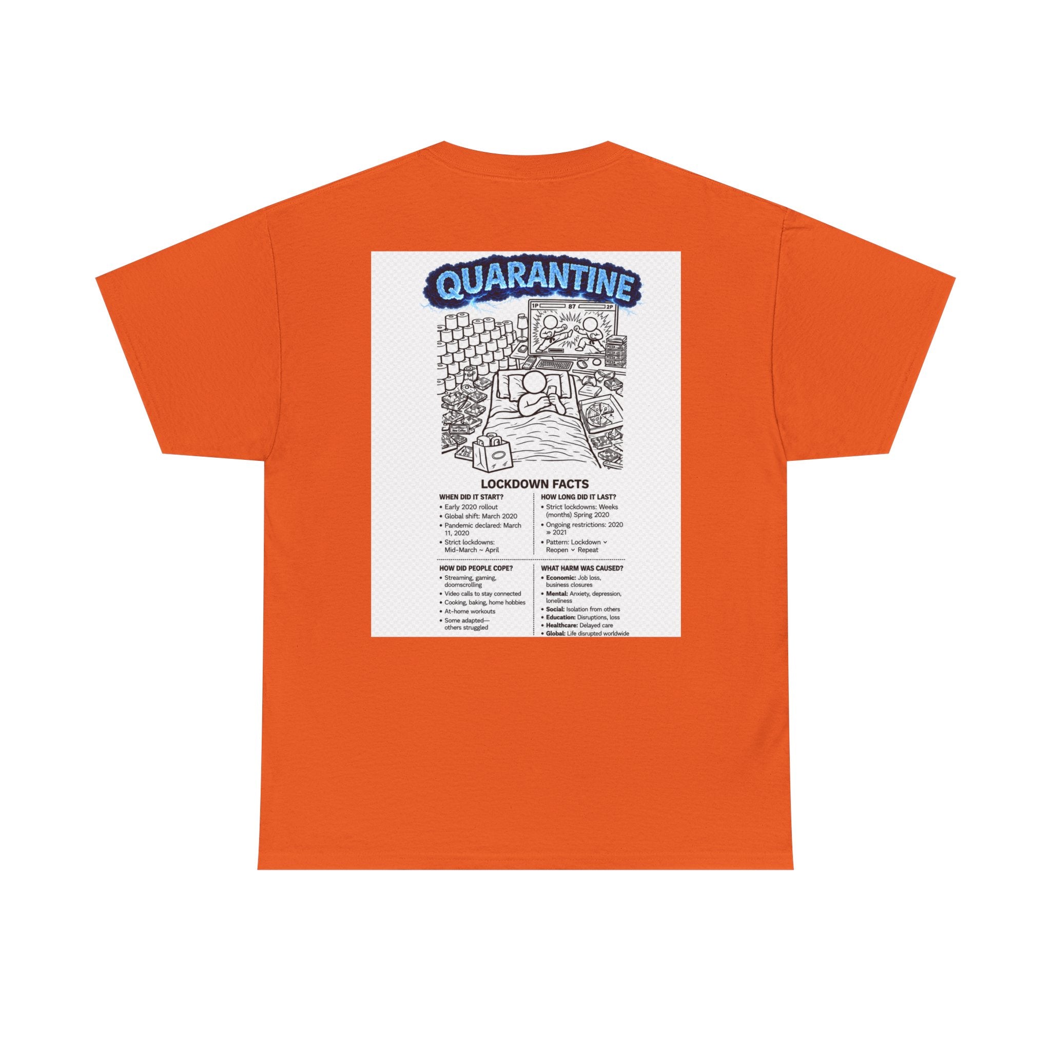 I Survived 2020 — S3:E1 "Quarantine" | Lockdown Edition Documentary Unisex Heavy Cotton Tee