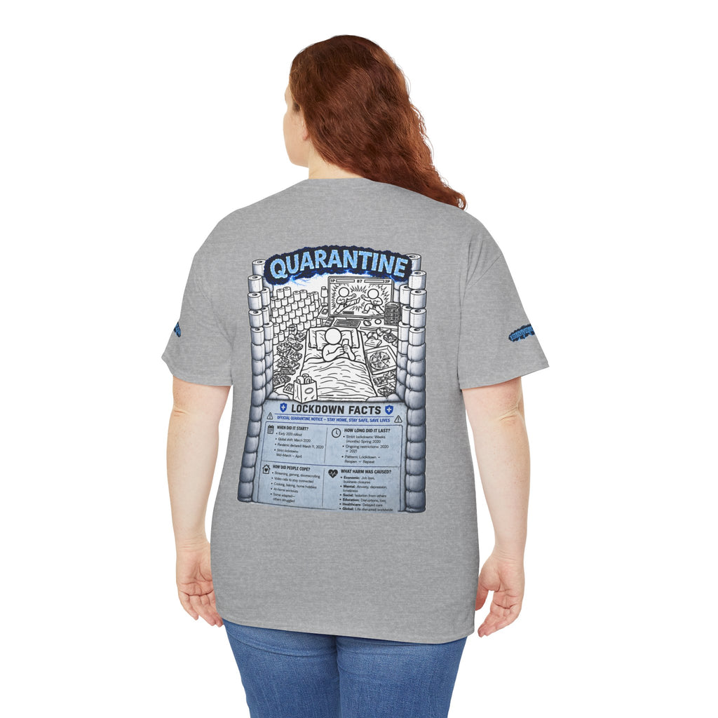 I Survived 2020 — LOCKDOWN S3:E1: Director's Cut Special Edition "Quarantine" Unisex Heavy Cotton Tee