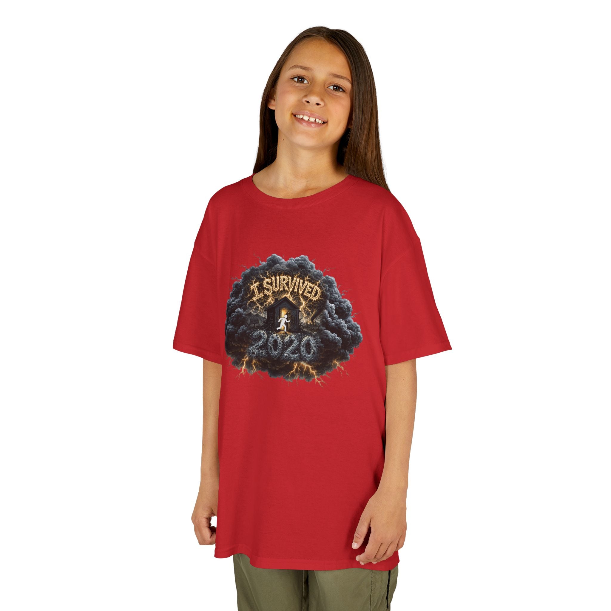 I Survived 2020 — Director's Cut Original Design Teaser Tee | Season 1 Premiere Drop Kids Heavy Cotton™ Tee