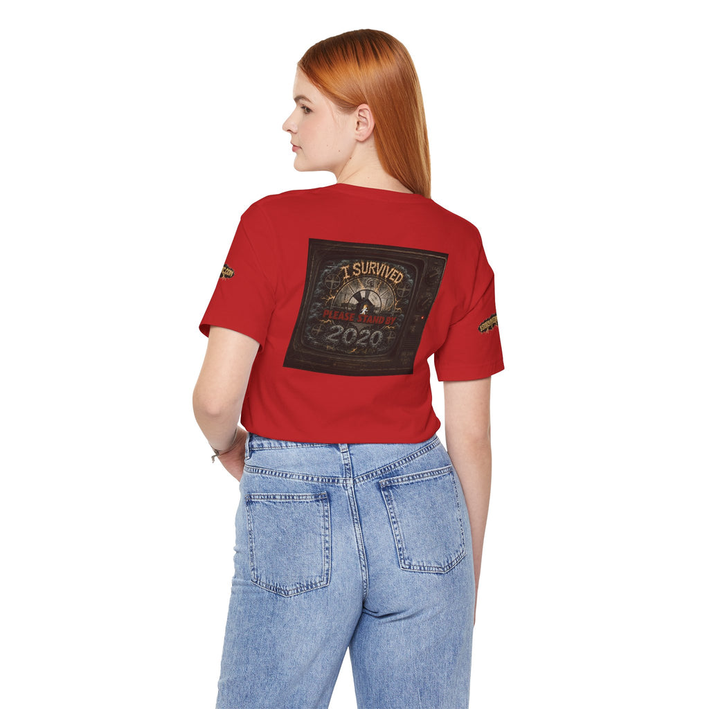 I Survived 2020 — "Please Stand By" Test Pattern Tee Special Edition Summer Premier Unisex Jersey Short Sleeve Tee