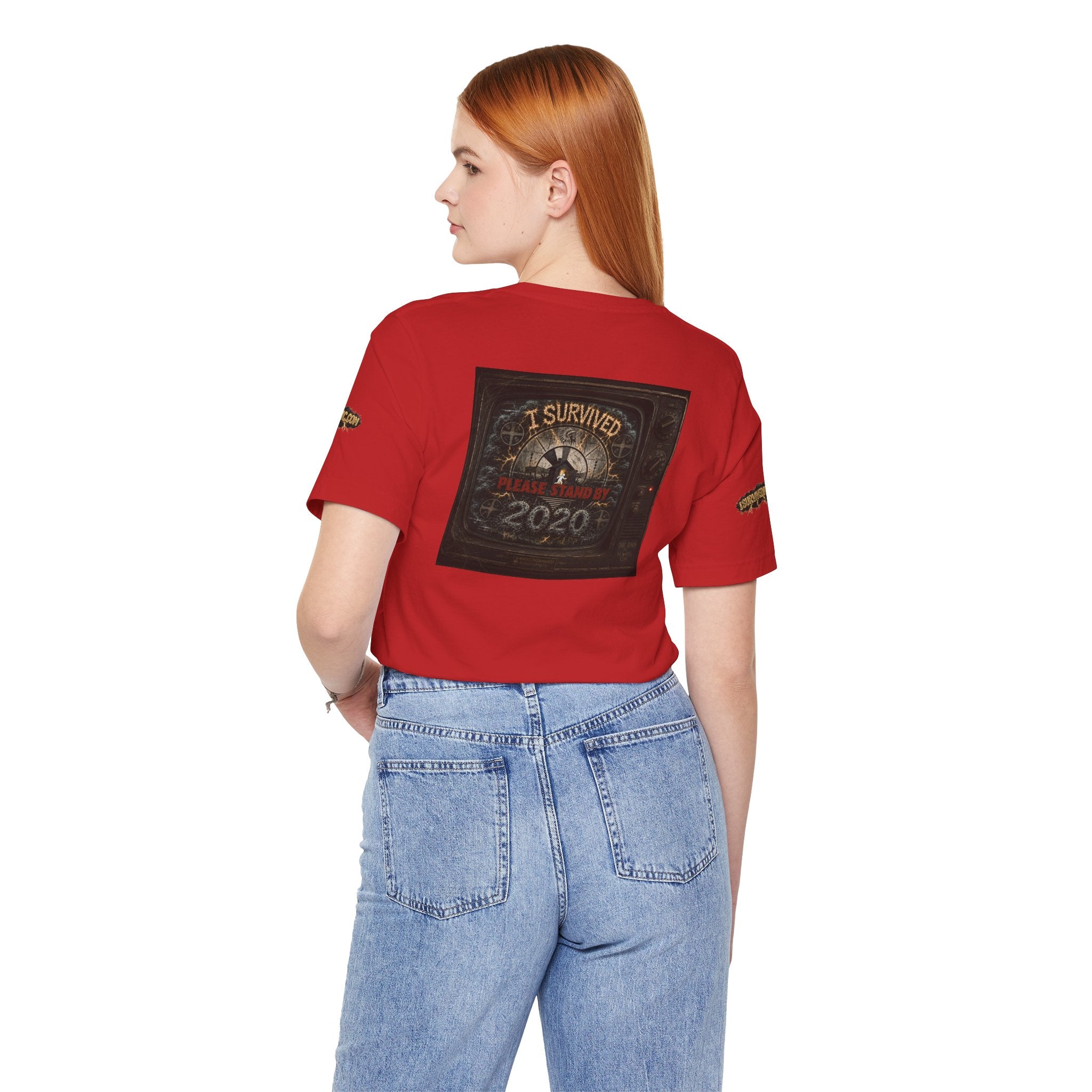 I Survived 2020 — "Please Stand By" Test Pattern Tee Special Edition Summer Premier Unisex Jersey Short Sleeve Tee