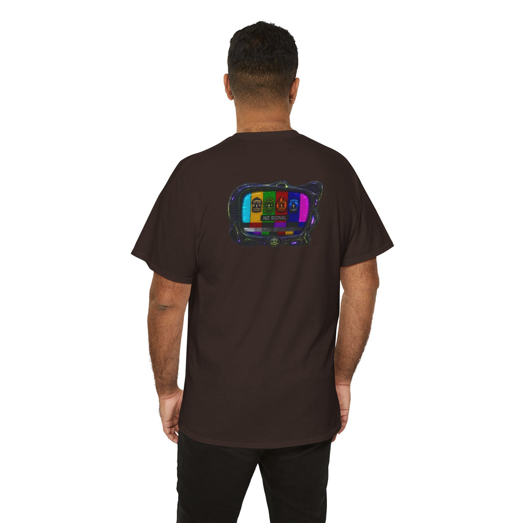 I Survived 2020 — "No Signal" Test Pattern Tee Alien Broadcast Finale Summer Premiere Unisex Heavy Cotton Tee
