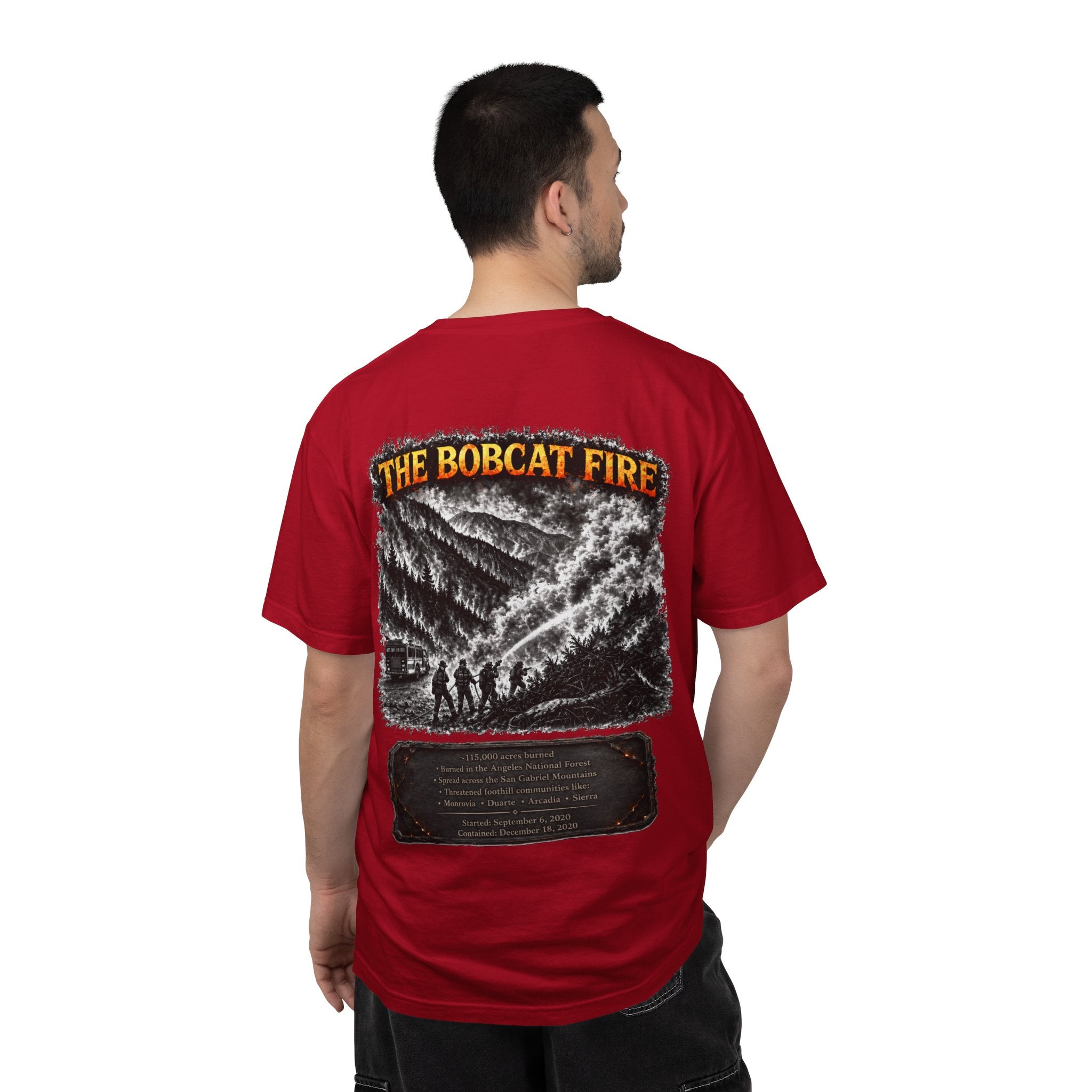 I Survived 2020 — WILDFIRES S2:E2: "The Bobcat Fire" Memorial Unisex Garment-Dyed T-shirt