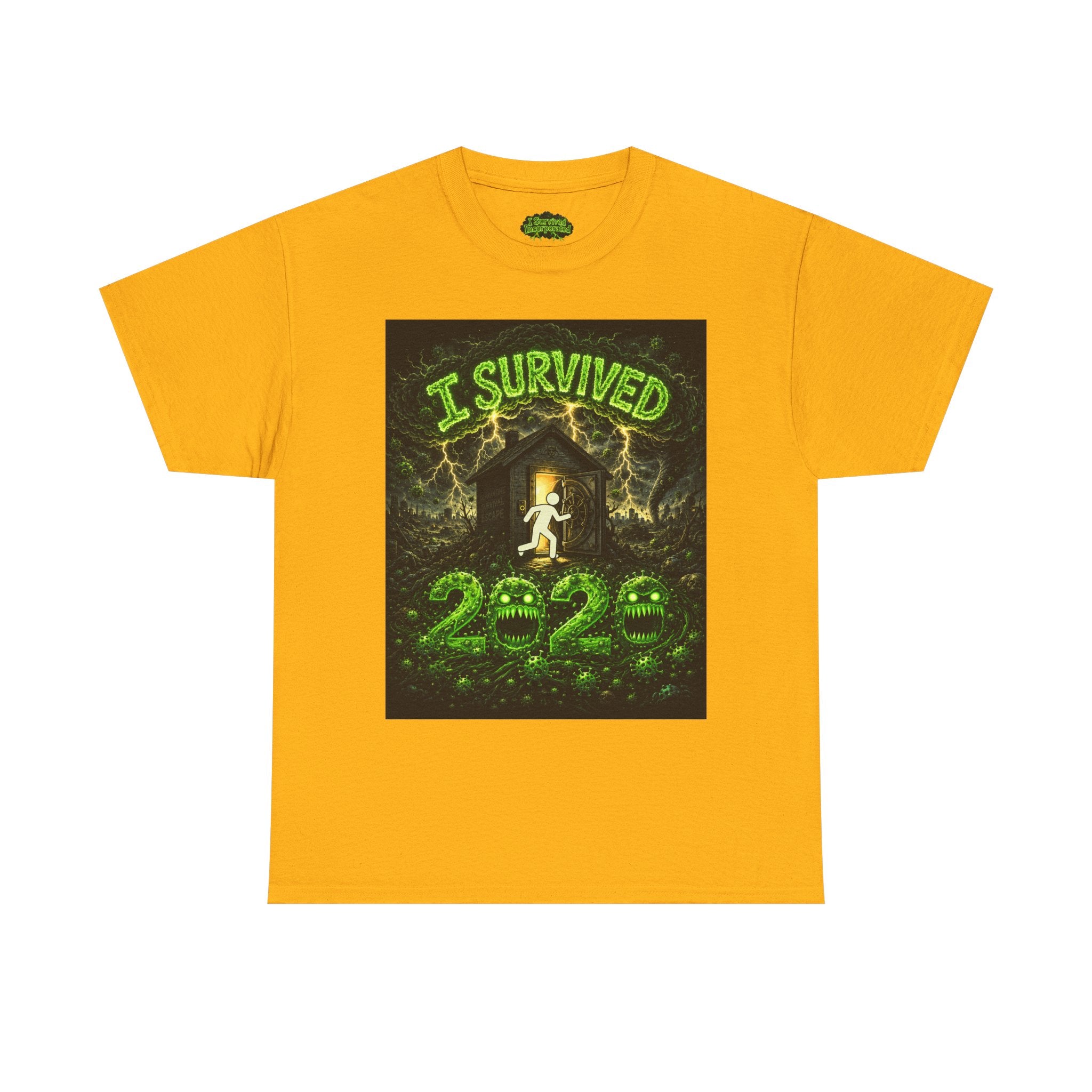 I Survived 2020 — S1:E1 "COVID-19: The Coronavirus" | Pandemic Edition Unisex Heavy Cotton Tee