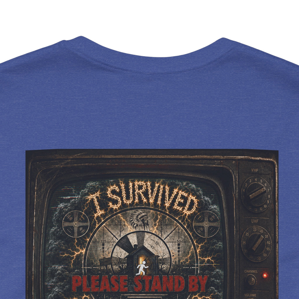 I Survived 2020 — "Please Stand By" Test Pattern Tee Summer Premier Unisex Jersey Short Sleeve Tee