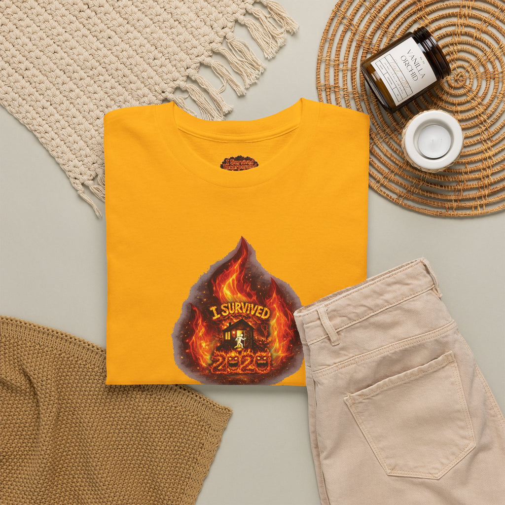 I Survived 2020 —  WILDFIRES S2:E3: Director's Cut Special Edition "The California Wildfires" Memorial Unisex Heavy Cotton Tee