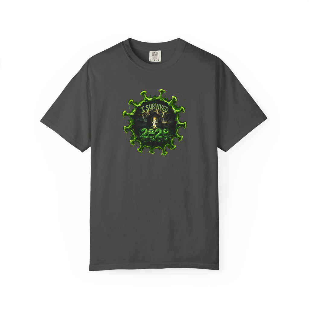 I Survived 2020 — PANDEMIC S1:E3: Director's Cut "The Jab!" Unisex Garment-Dyed T-shirt