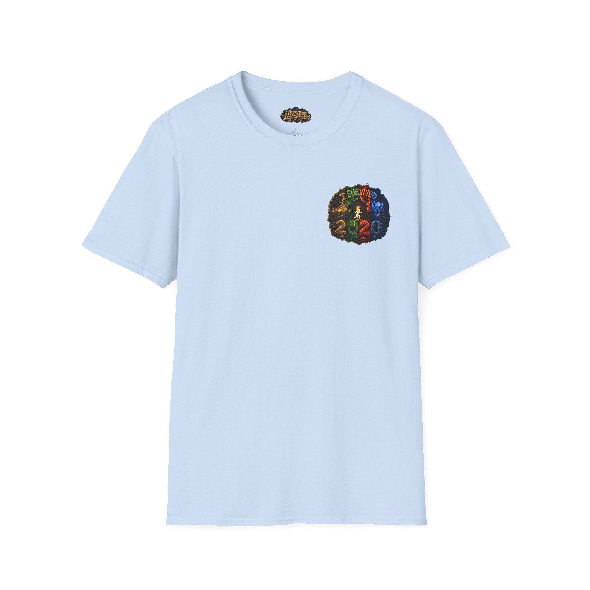 I Survived 2020 — "No Signal" Test Pattern Tee Alien Broadcast Finale Summer Premiere Unisex Softstyle T-Shirt
