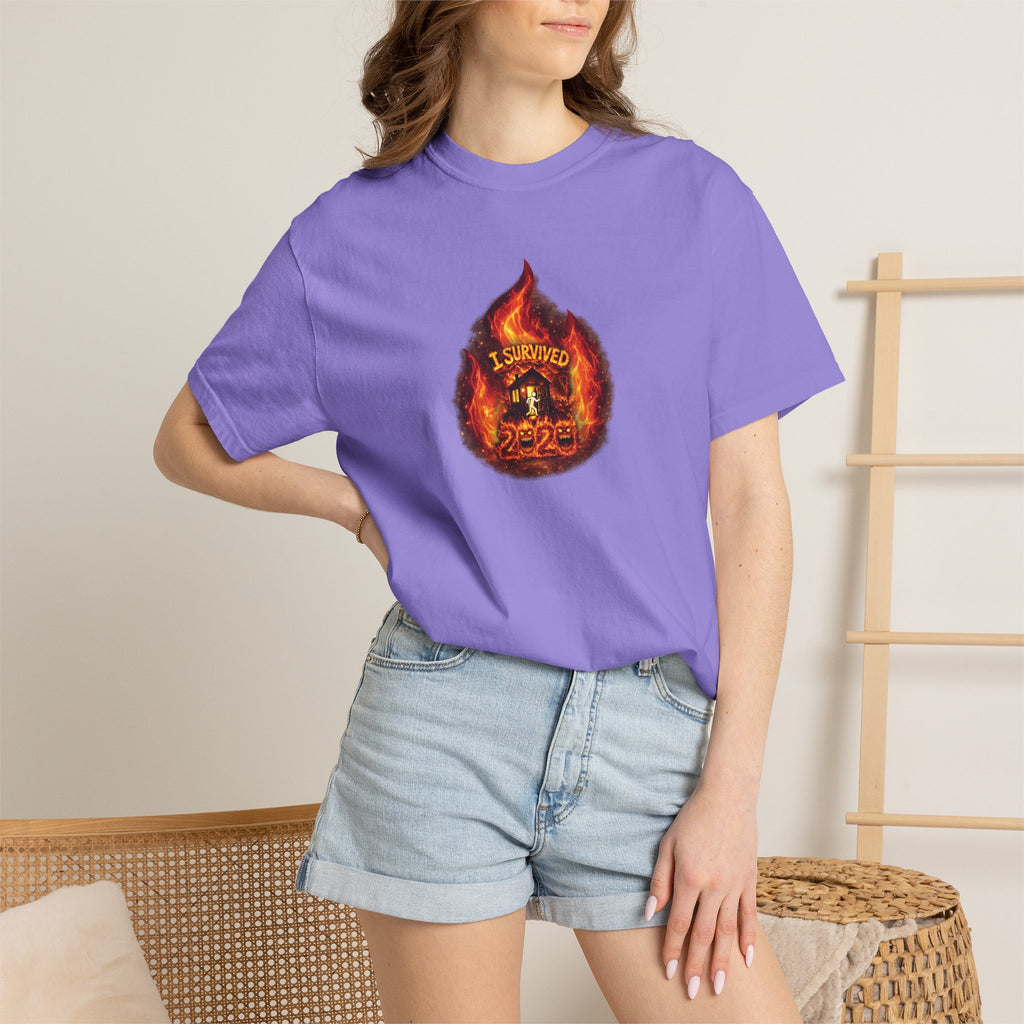 I Survived 2020 — WILDFIRES S2:E4: Director's Cut "Western U.S. Wildfire Season" Memorial Unisex Garment-Dyed T-shirt