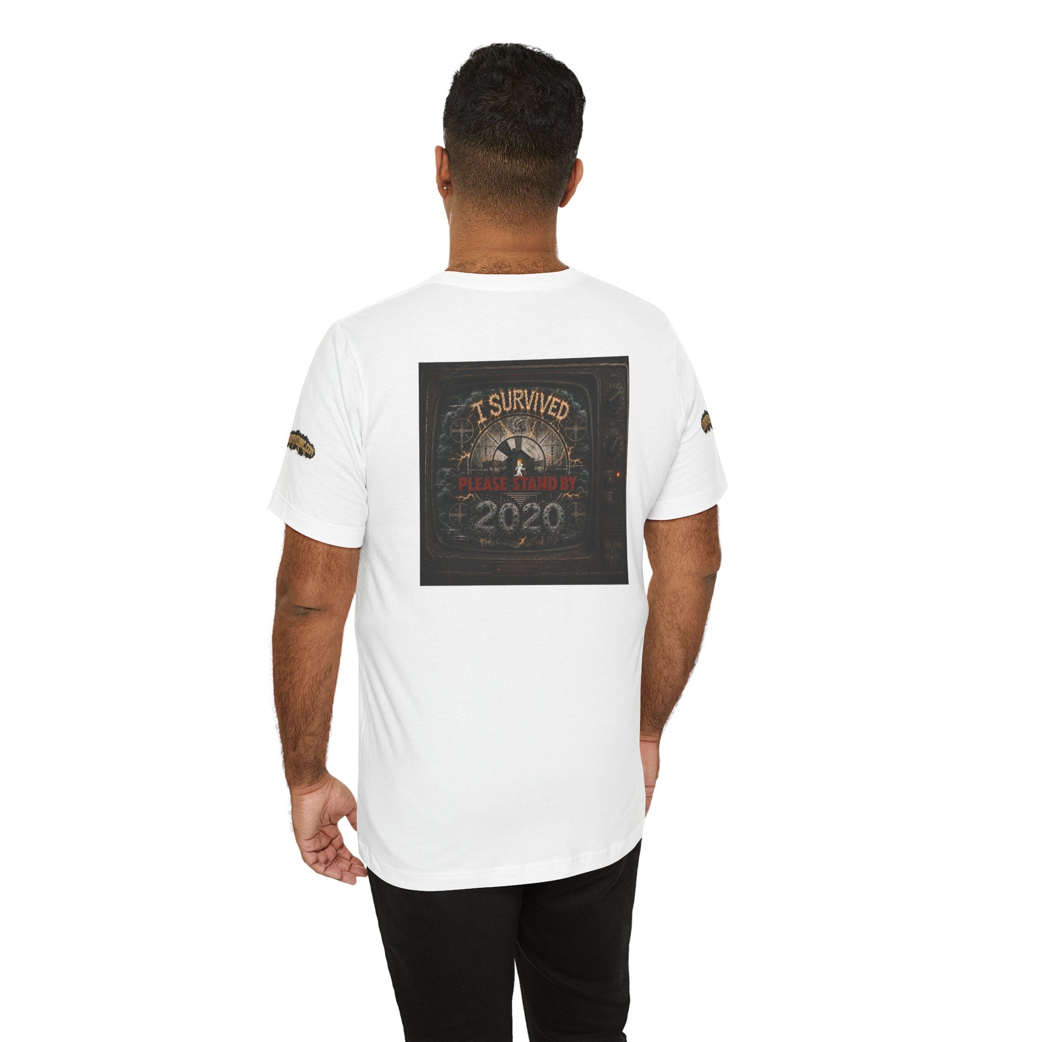 I Survived 2020 — "Please Stand By" Test Pattern Tee Special Edition Summer Premier Unisex Jersey Short Sleeve Tee