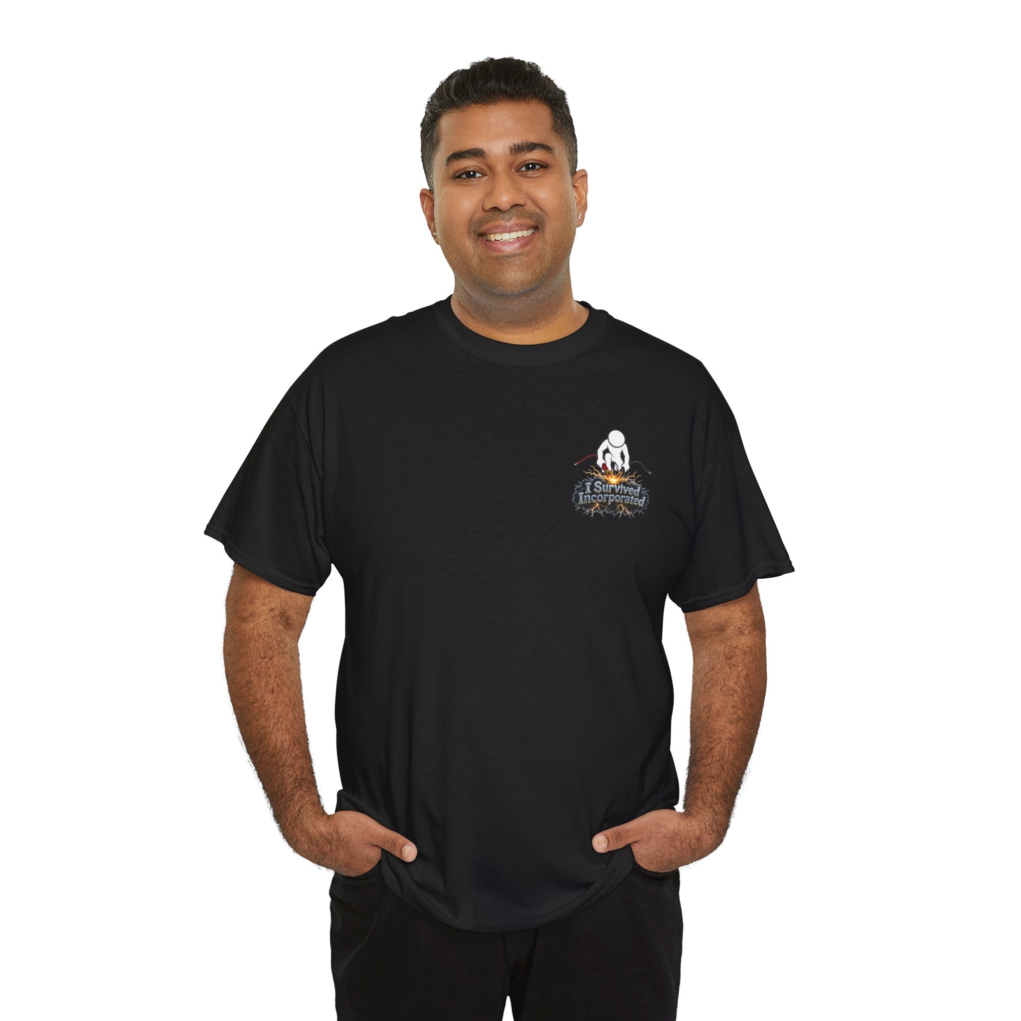 I Survived 2020 — "Please Stand By" Test Pattern Tee Summer Premier Unisex Heavy Cotton Tee