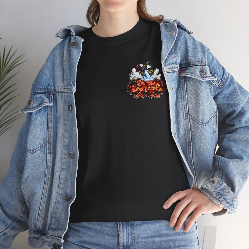 I Survived 2020 — "Please Stand By" Test Pattern Tee Wildfire Signal Edition Summer Premiere Unisex Heavy Cotton Tee