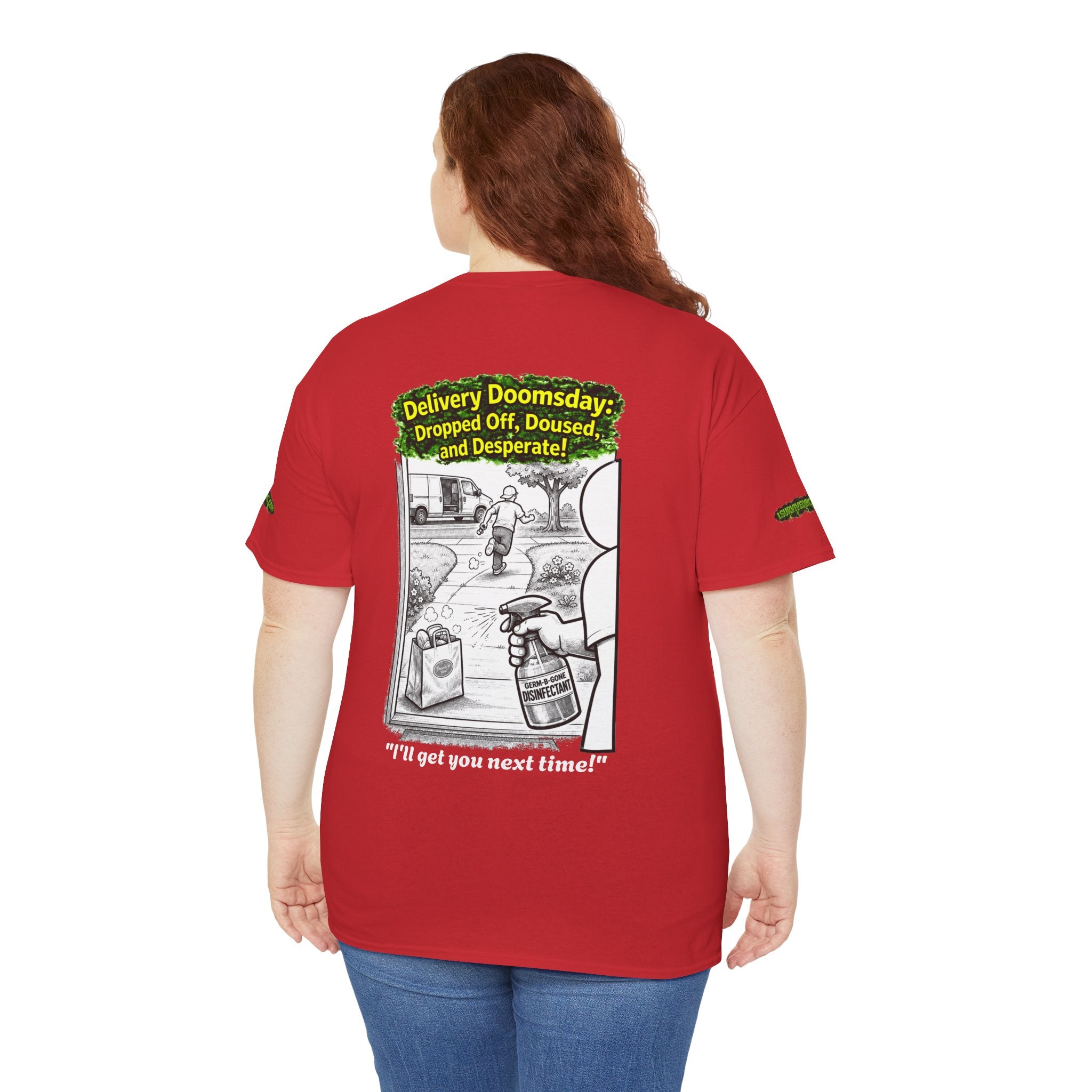 Sobreviví al 2020 — T1:E5 "El día del juicio final de las entregas" | Camiseta unisex de algodón pesado (Edición Pandemia) (EDICIÓN ESPECIAL)