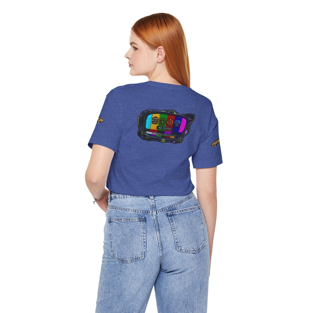I Survived 2020 — "No Signal" Test Pattern Tee Alien Broadcast Finale Summer Premiere Unisex Jersey Short Sleeve Tee