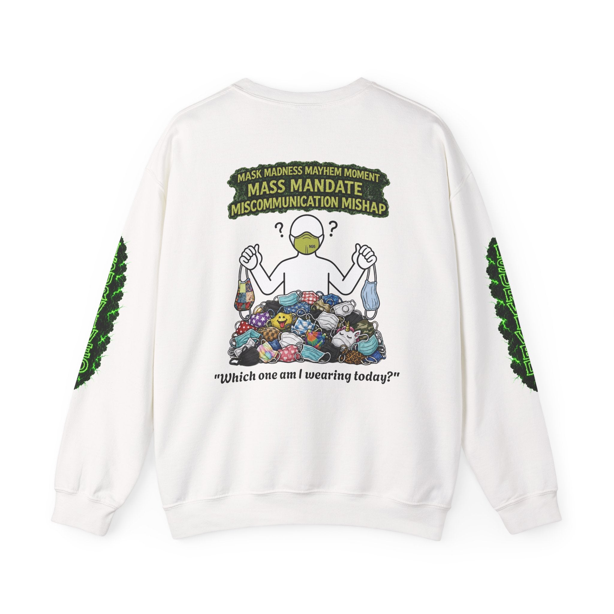 I Survived 2020 — Director's Cut S1:E4 "Mask Madness Mayhem Moment" | Pandemic Edition Unisex Heavy Blend™ Crewneck Sweatshirt