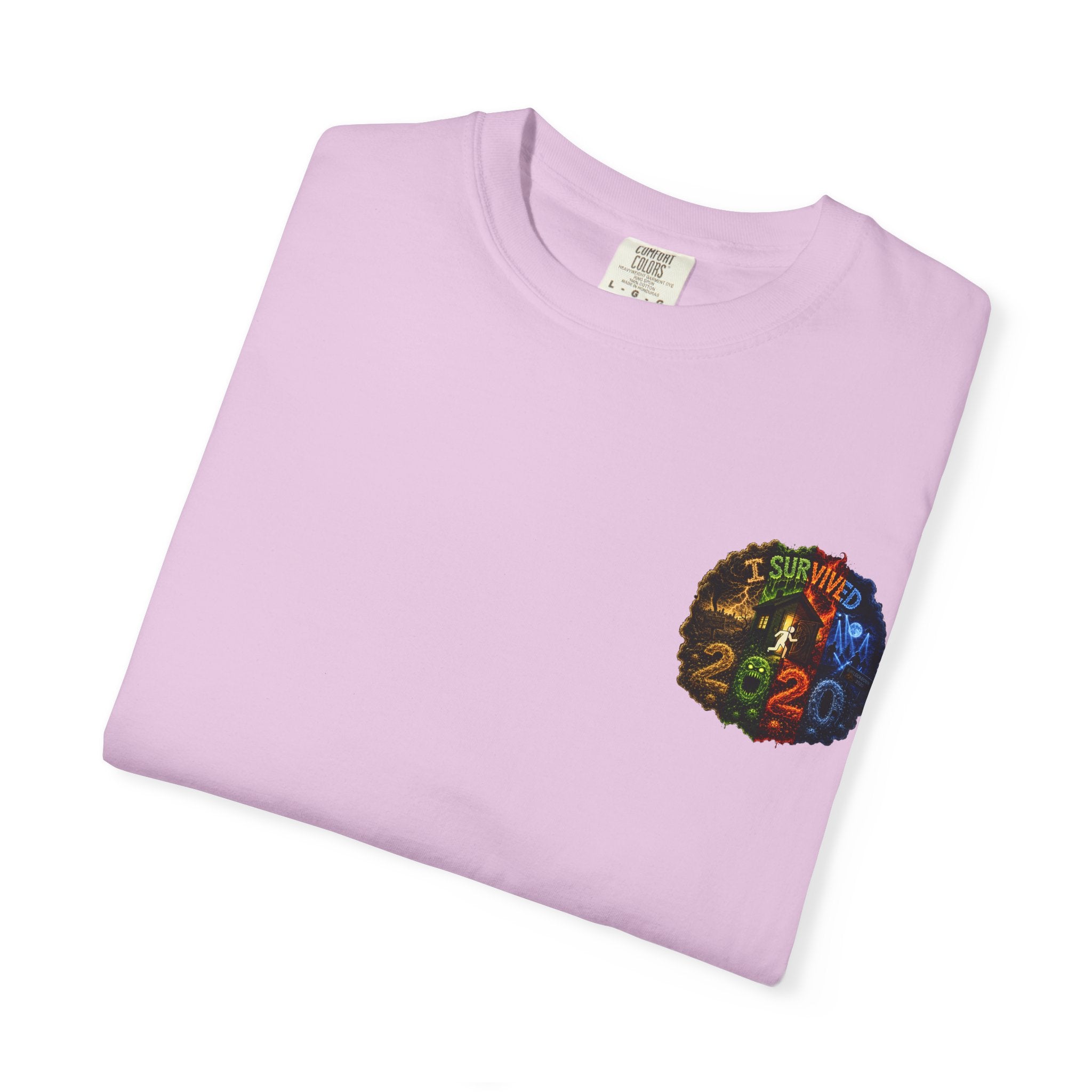 I Survived 2020 — "No Signal" Test Pattern Tee Alien Broadcast Finale Summer Premiere Unisex Garment-Dyed T-shirt
