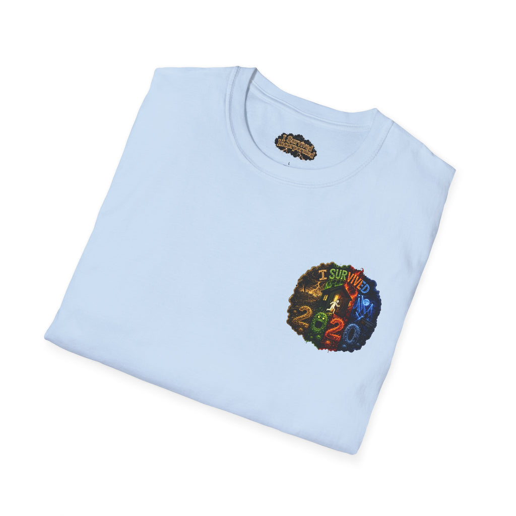 I Survived 2020 — "No Signal" Test Pattern Tee Alien Broadcast Finale Summer Premiere Unisex Softstyle T-Shirt