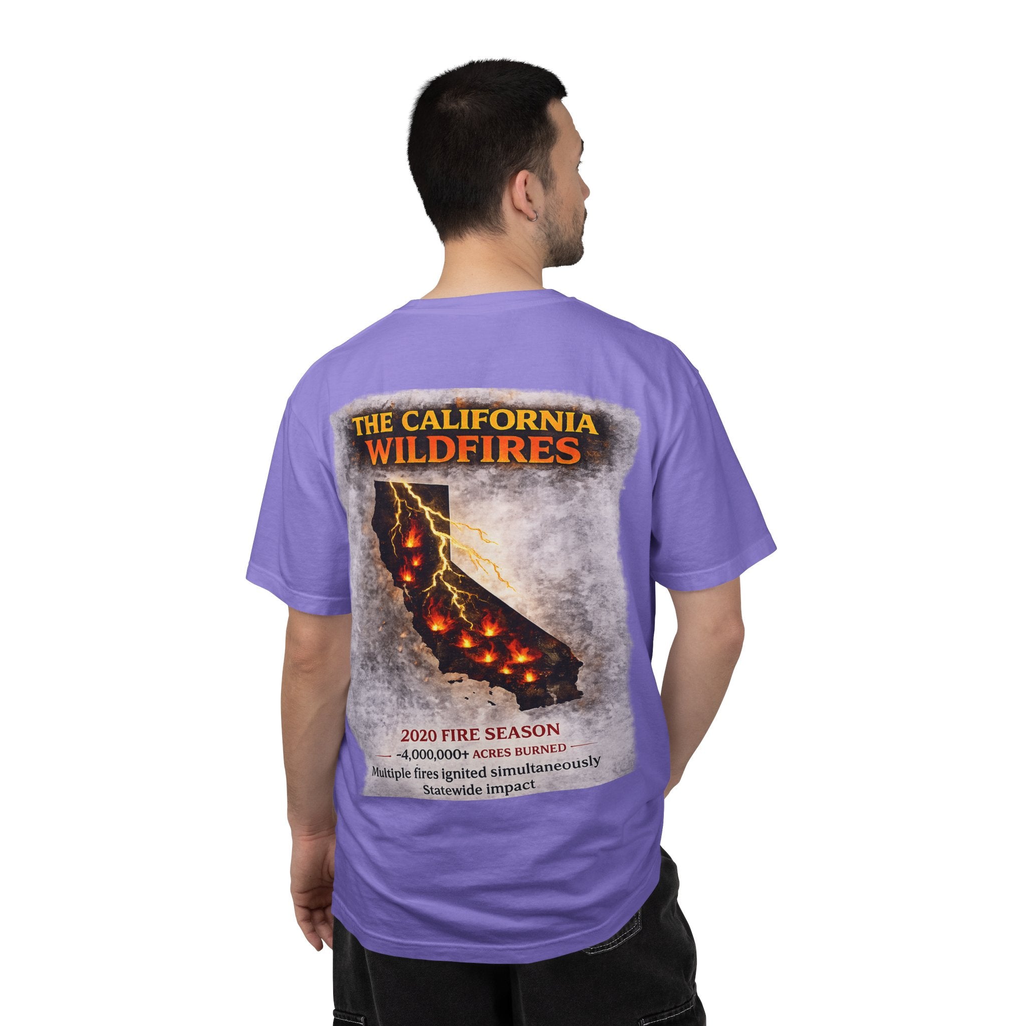 I Survived 2020 — Director's Cut S2:E3 "The California Wildfires" | Wildfire Edition Memorial Unisex Garment-Dyed T-shirt