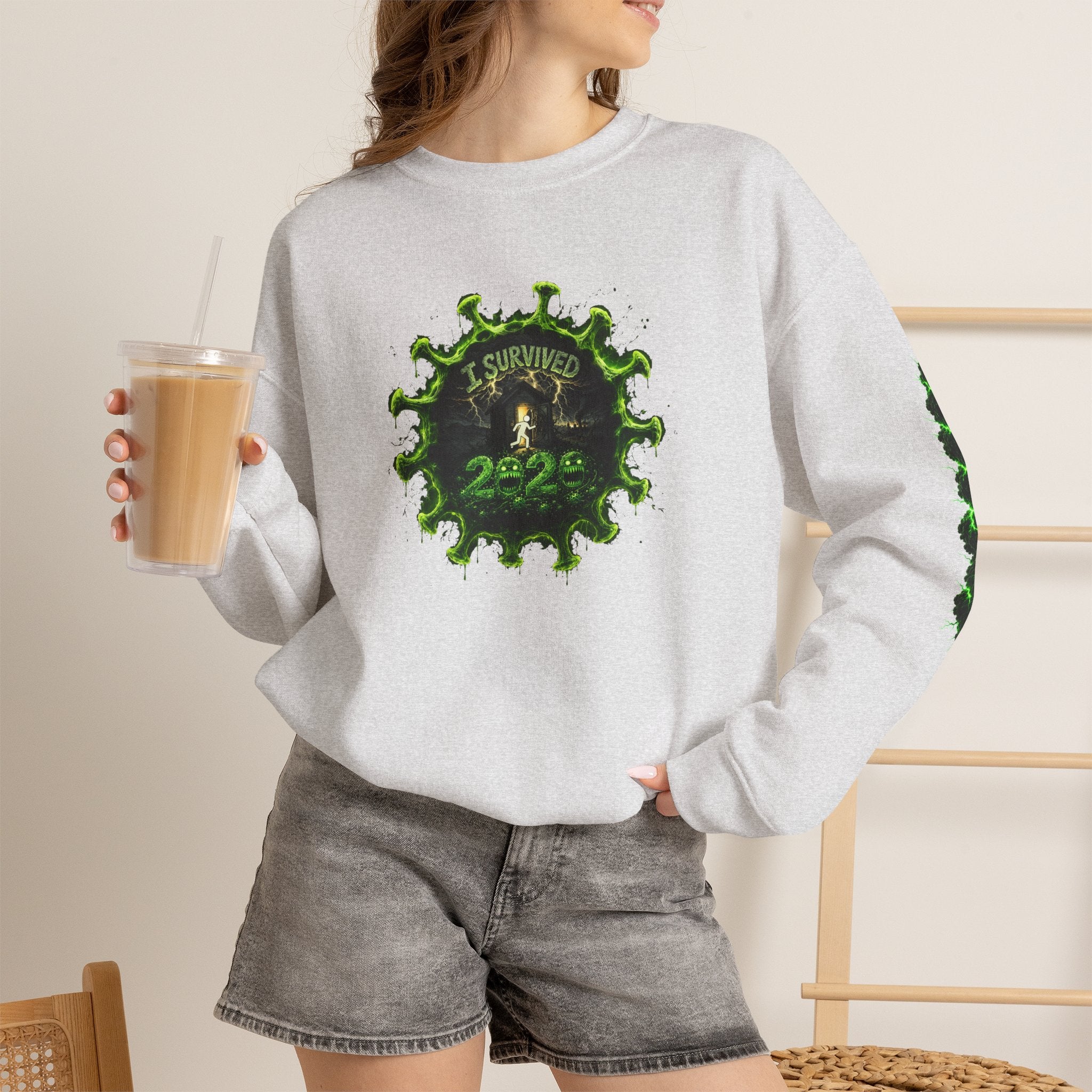 I Survived 2020 — PANDEMIC S1:E2: Director's Cut "The Coming of COVID" Unisex Heavy Blend™ Crewneck Sweatshirt