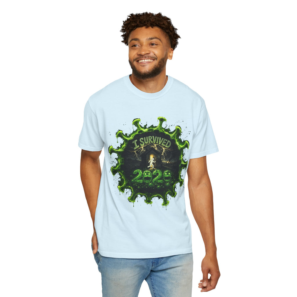 I Survived 2020 — Director's Cut S1:E3 "The Jab!" | Pandemic Edition Unisex Garment-Dyed T-shirt