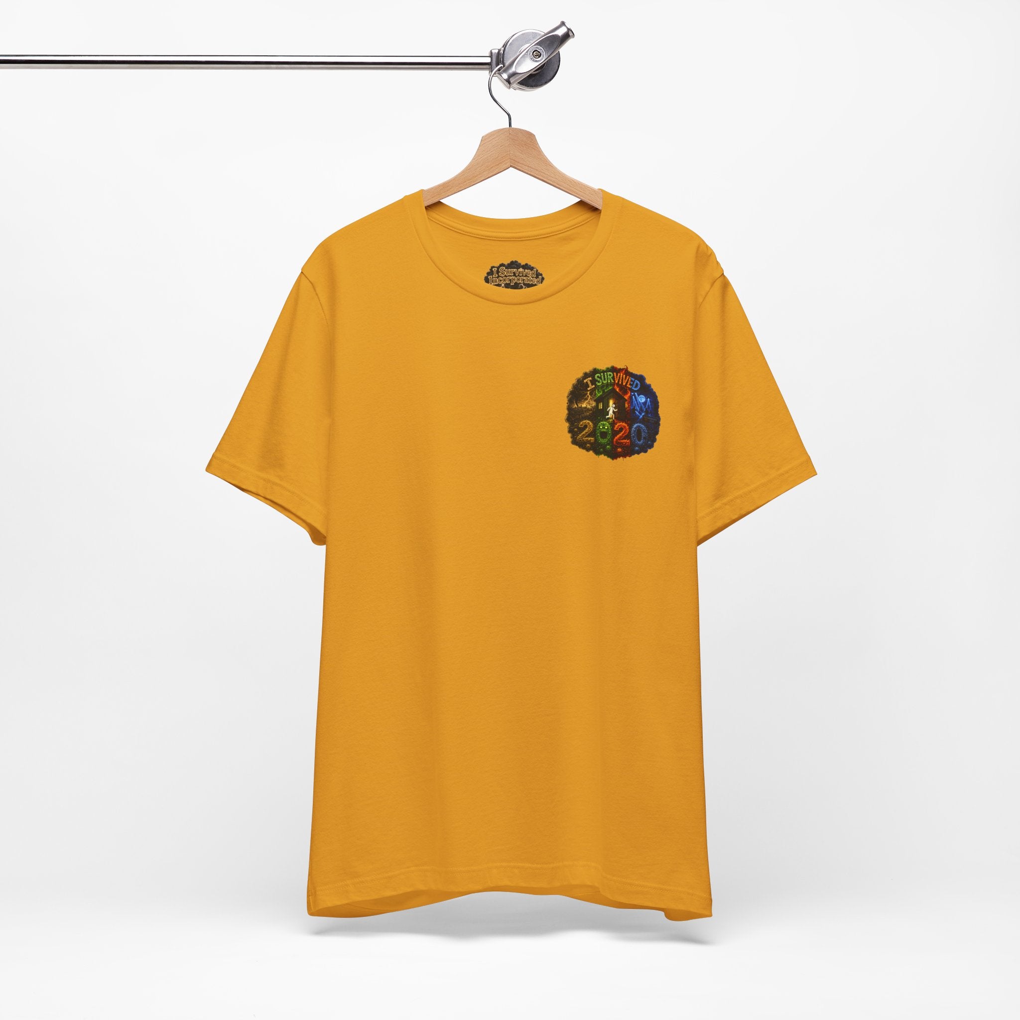 I Survived 2020 — "No Signal" Test Pattern Tee Alien Broadcast Finale Summer Premiere Unisex Jersey Short Sleeve Tee