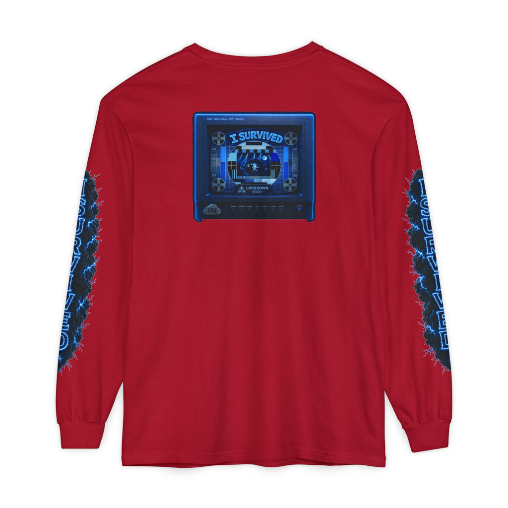 I Survived 2020 — "Please Stand By" Test Pattern Tee Lockdown Special Edition Summer Exclusive Unisex Garment-Dyed Long Sleeve T-Shirt