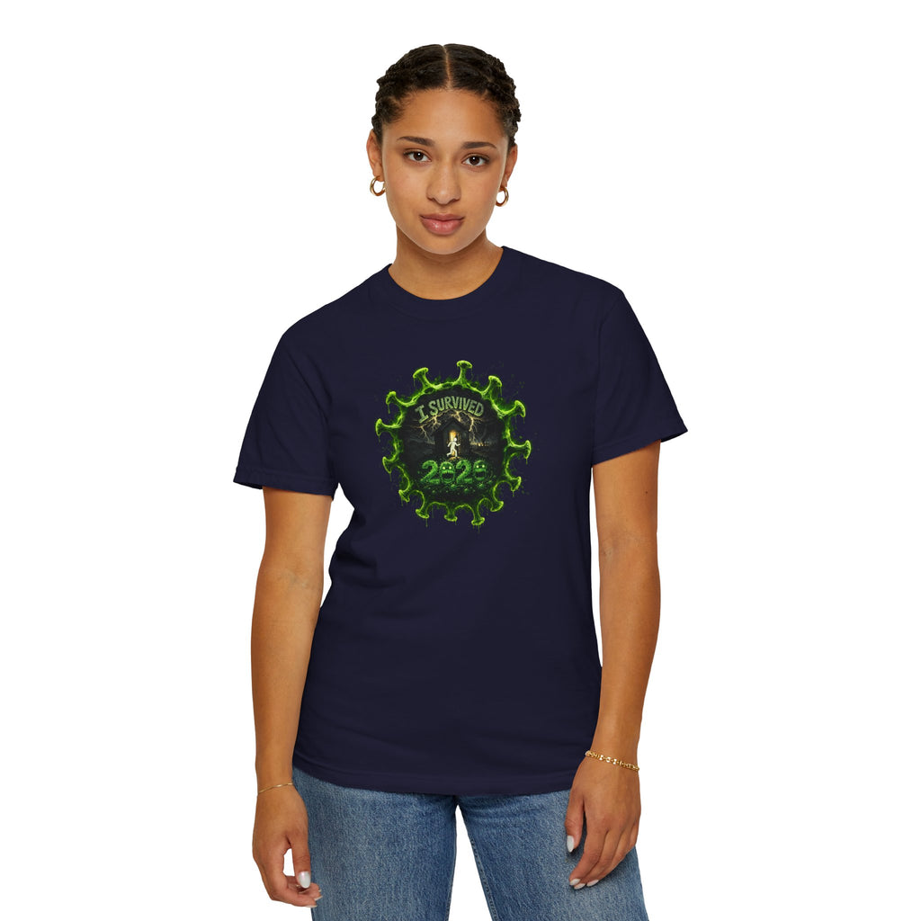 I Survived 2020 — PANDEMIC S1:E5: Director's Cut "Delivery Doomsday" Unisex Garment-Dyed T-shirt