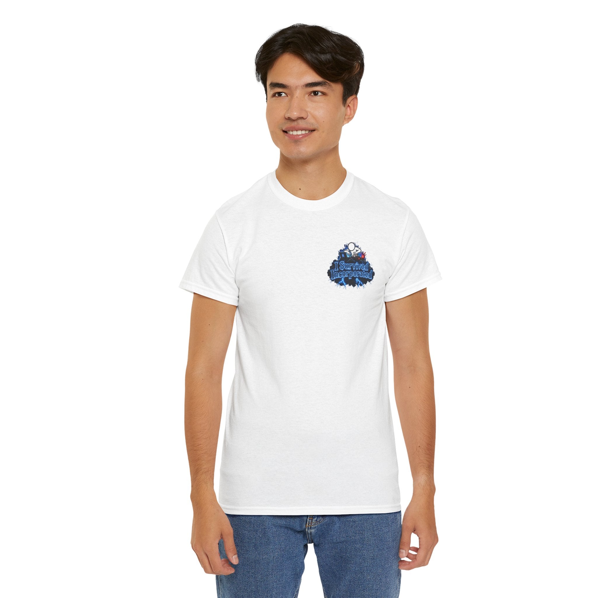 I Survived 2020 — "Please Stand By" Test Pattern Tee Lockdown Surveillance Edition Summer Exclusive Unisex Heavy Cotton Tee