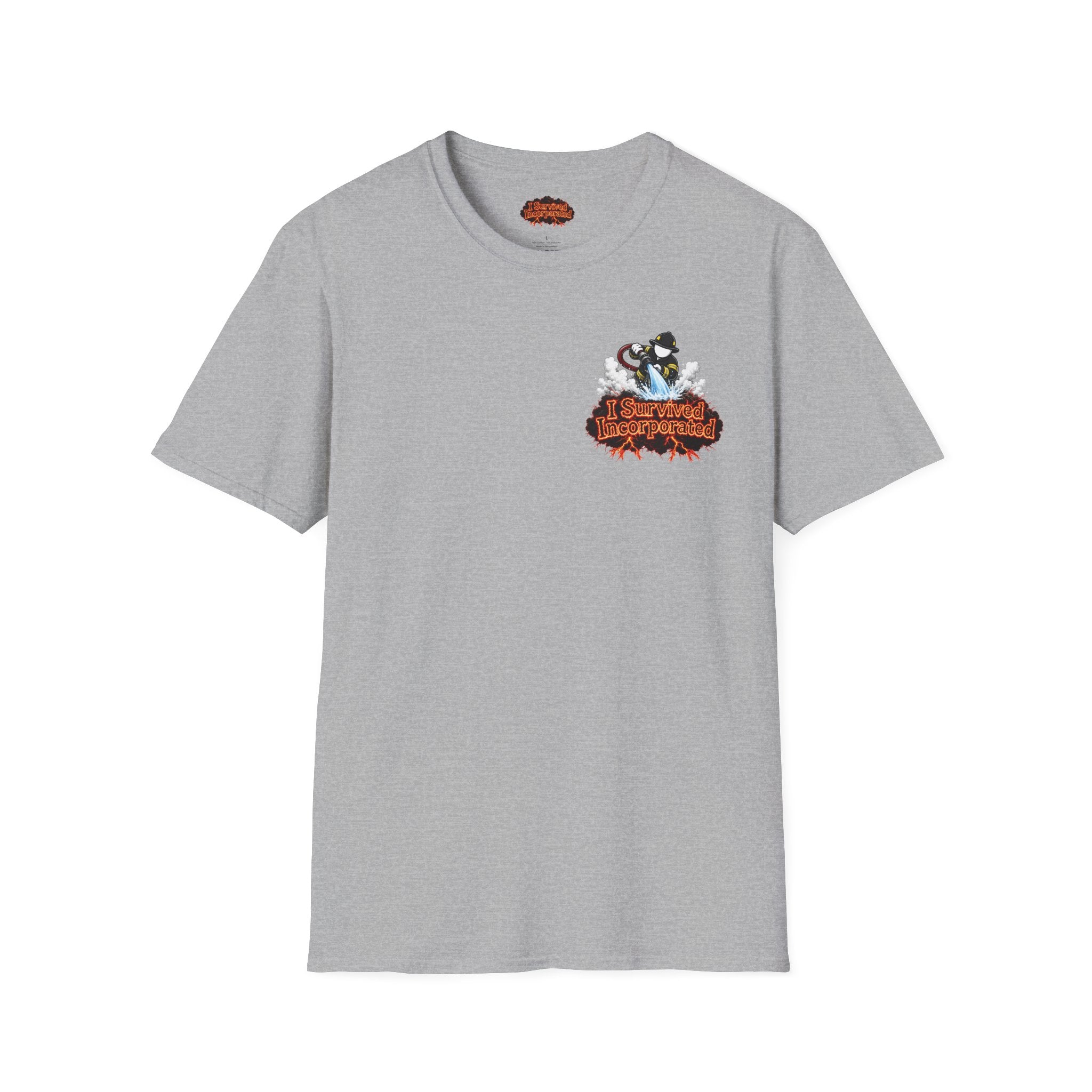 I Survived 2020 — "Please Stand By" Test Pattern Tee Wildfire Signal Edition Summer Premiere Unisex Softstyle T-Shirt