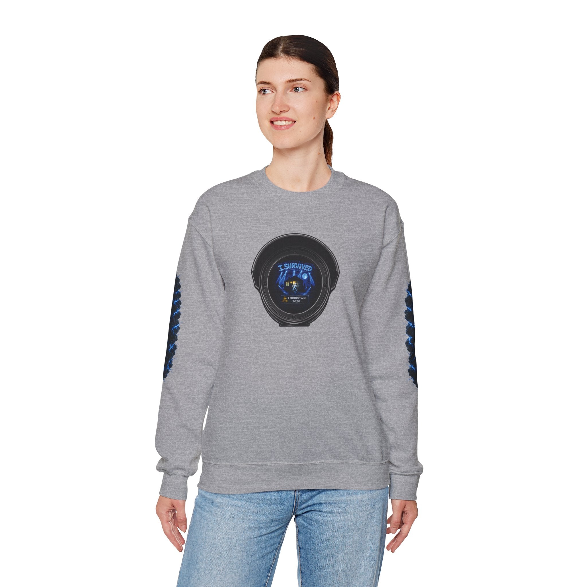 I Survived 2020 —  LOCKDOWN S3:E1: Director's Cut Special Edition "Quarantine" Unisex Heavy Blend™ Crewneck Sweatshirt