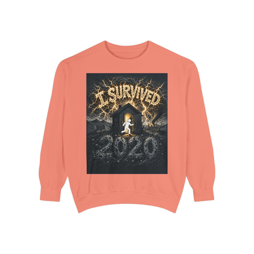 I Survived 2020 — Original PILOT Design Unisex Garment-Dyed Sweatshirt