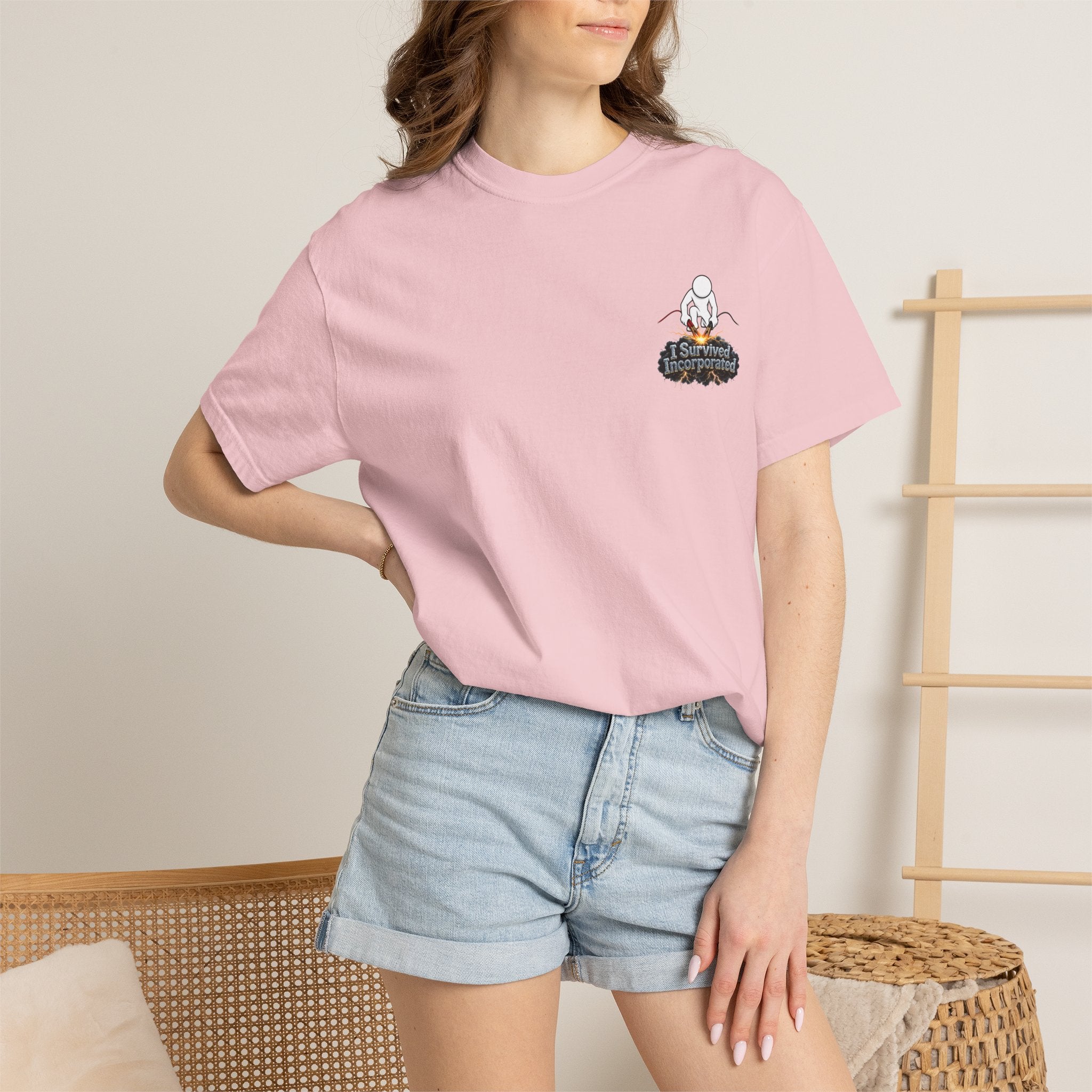 I Survived 2020 — "Please Stand By" Test Pattern Tee Summer Premier Unisex Garment-Dyed T-shirt