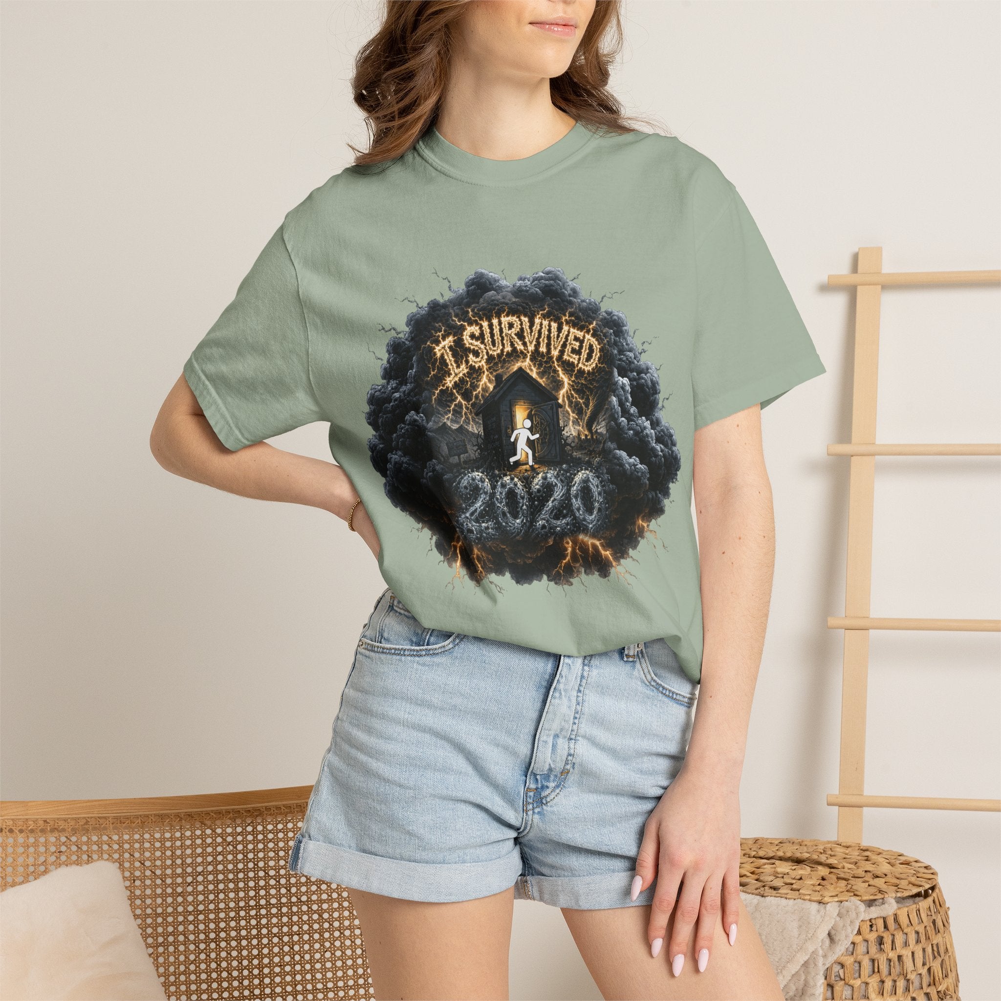 I Survived 2020 — Director's Cut Original Design Teaser Tee | Season 1 Premiere Drop Unisex Garment-Dyed T-shirt