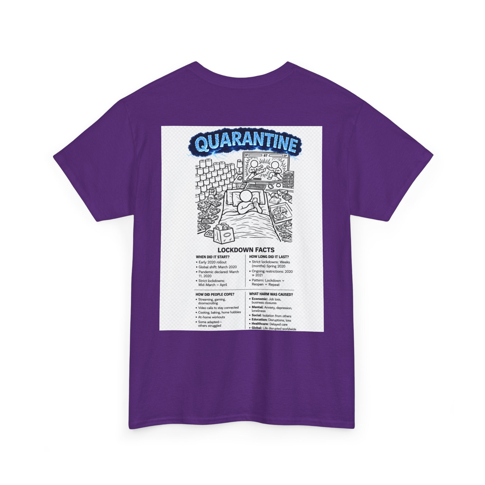 I Survived 2020 — S3:E1 "Quarantine" | Lockdown Edition Documentary Unisex Heavy Cotton Tee