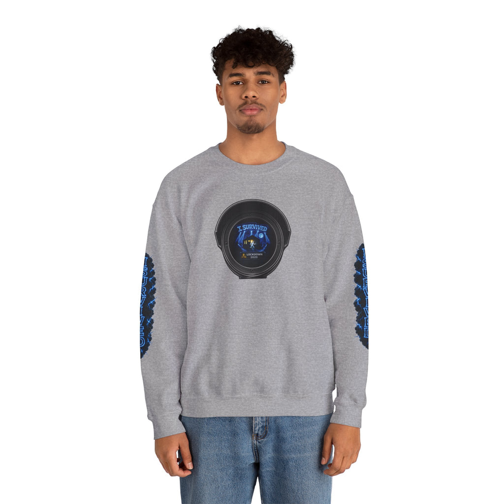 I Survived 2020 — LOCKDOWN S3:E4: Director's Cut "Working From Home" Unisex Heavy Blend™ Crewneck Sweatshirt