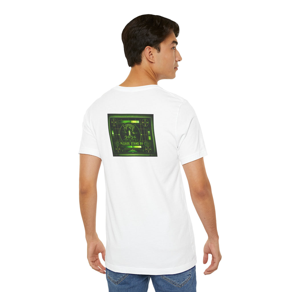 I Survived 2020 — "Please Stand By" Test Pattern Toxic Signal Tee Summer Premiere Unisex Jersey Short Sleeve Tee