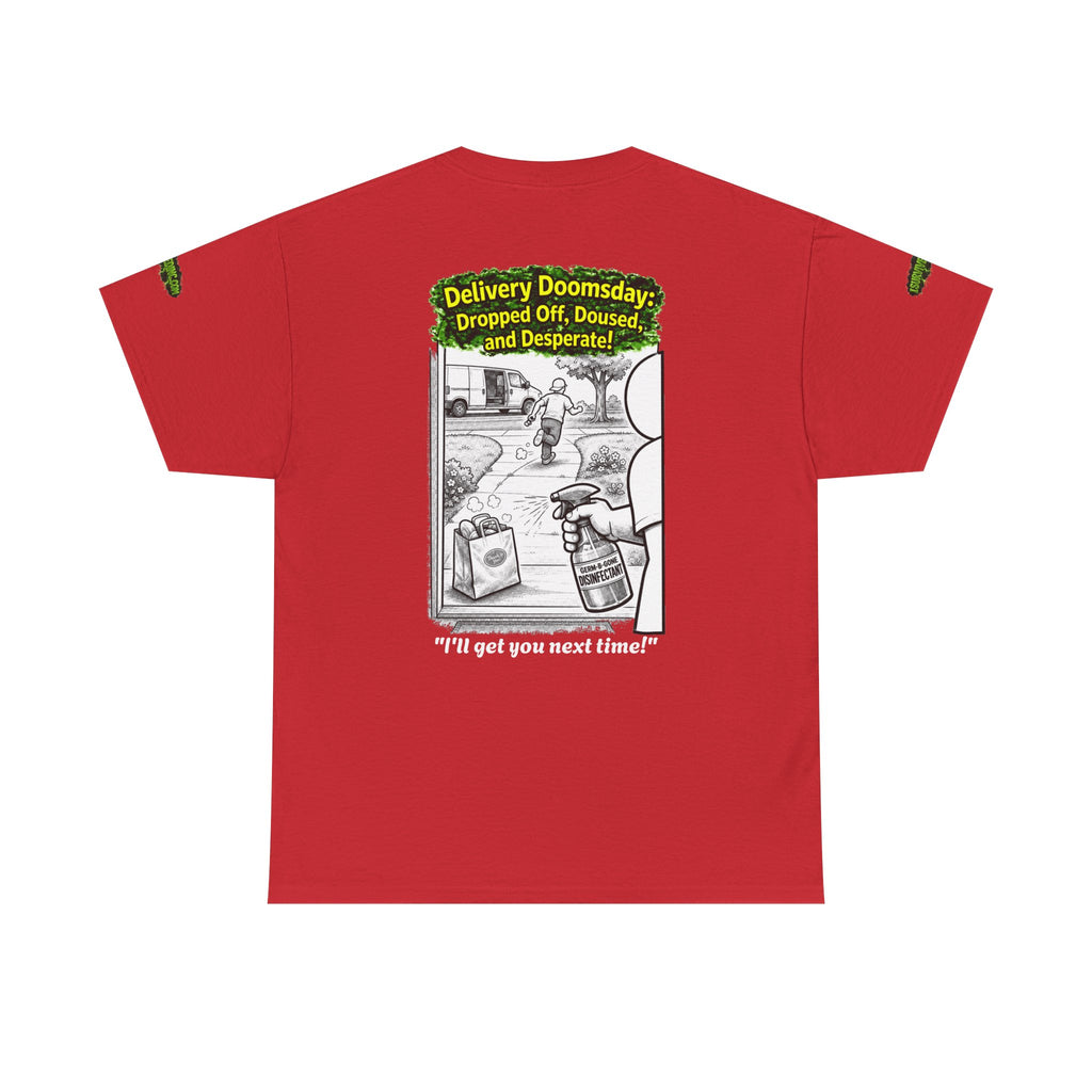 Sobreviví al 2020 — T1:E5 "El día del juicio final de las entregas" | Camiseta unisex de algodón pesado (Edición Pandemia) (EDICIÓN ESPECIAL)