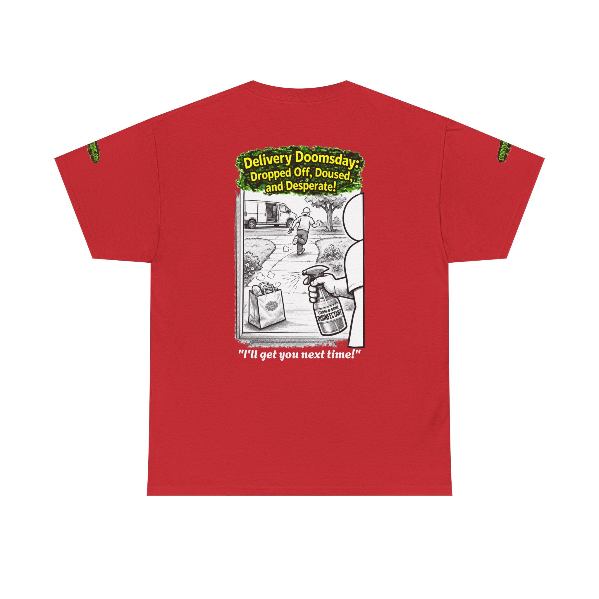Sobreviví al 2020 — T1:E5 "El día del juicio final de las entregas" | Camiseta unisex de algodón pesado (Edición Pandemia) (EDICIÓN ESPECIAL)
