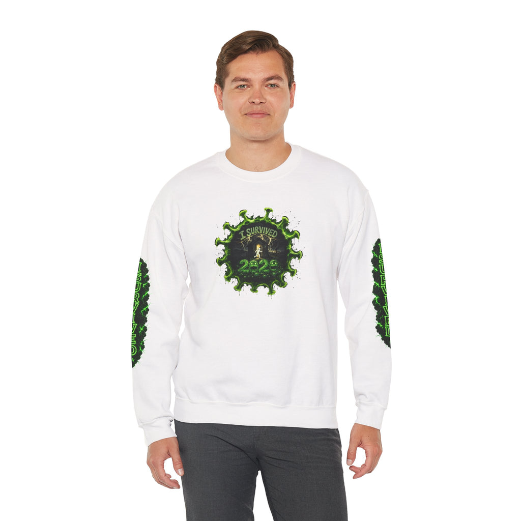 I Survived 2020 — PANDEMIC S1:E1: Director's Cut "COVID-19: The Coronavirus" Unisex Heavy Blend™ Crewneck Sweatshirt
