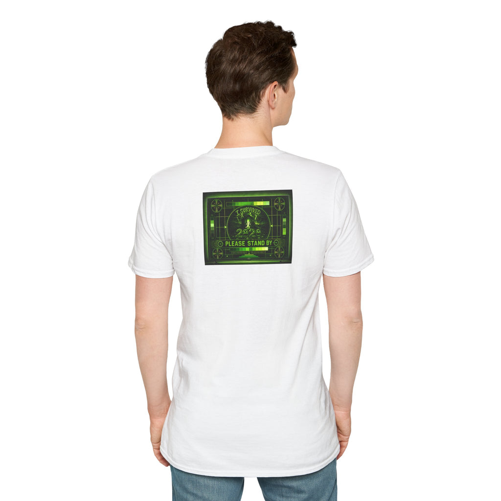 I Survived 2020 — "Please Stand By" Test Pattern Toxic Signal Tee Summer Premiere Unisex Softstyle T-Shirt