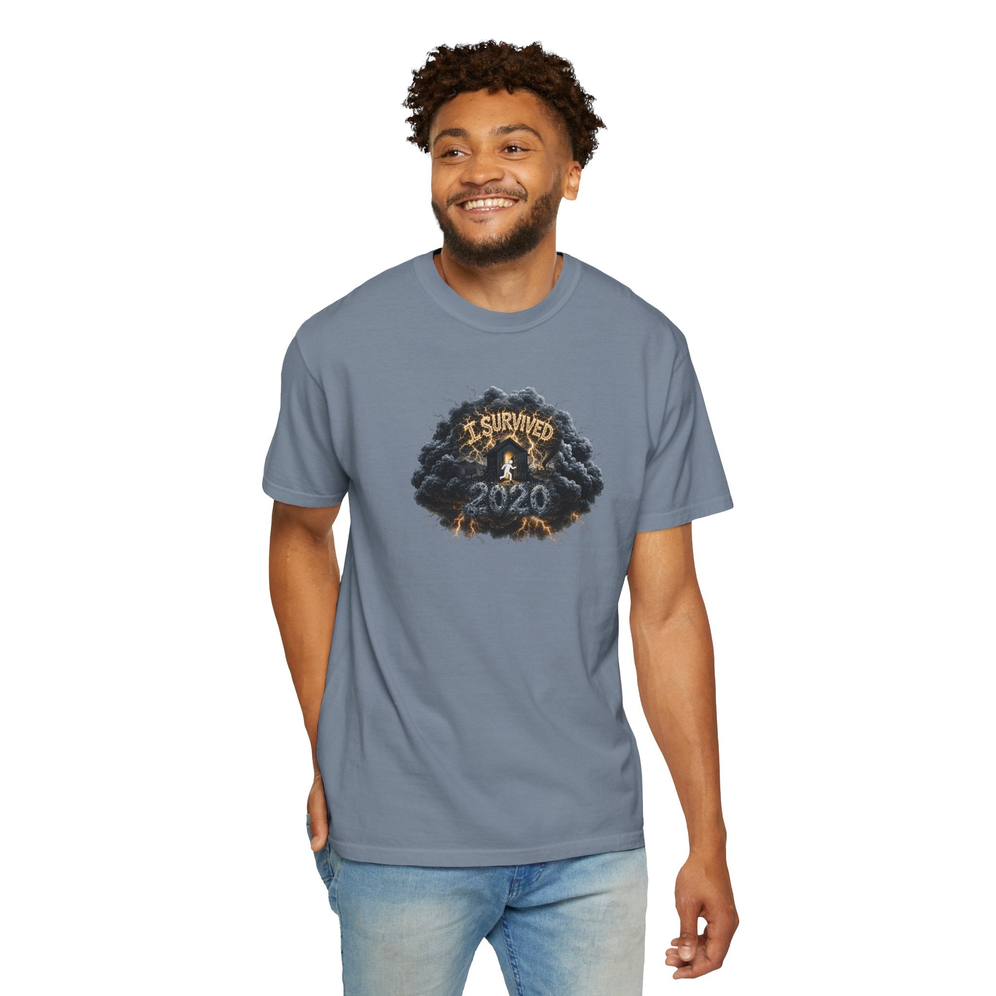 I Survived 2020 — Original PILOT Design: Director's Cut Unisex Garment-Dyed T-shirt