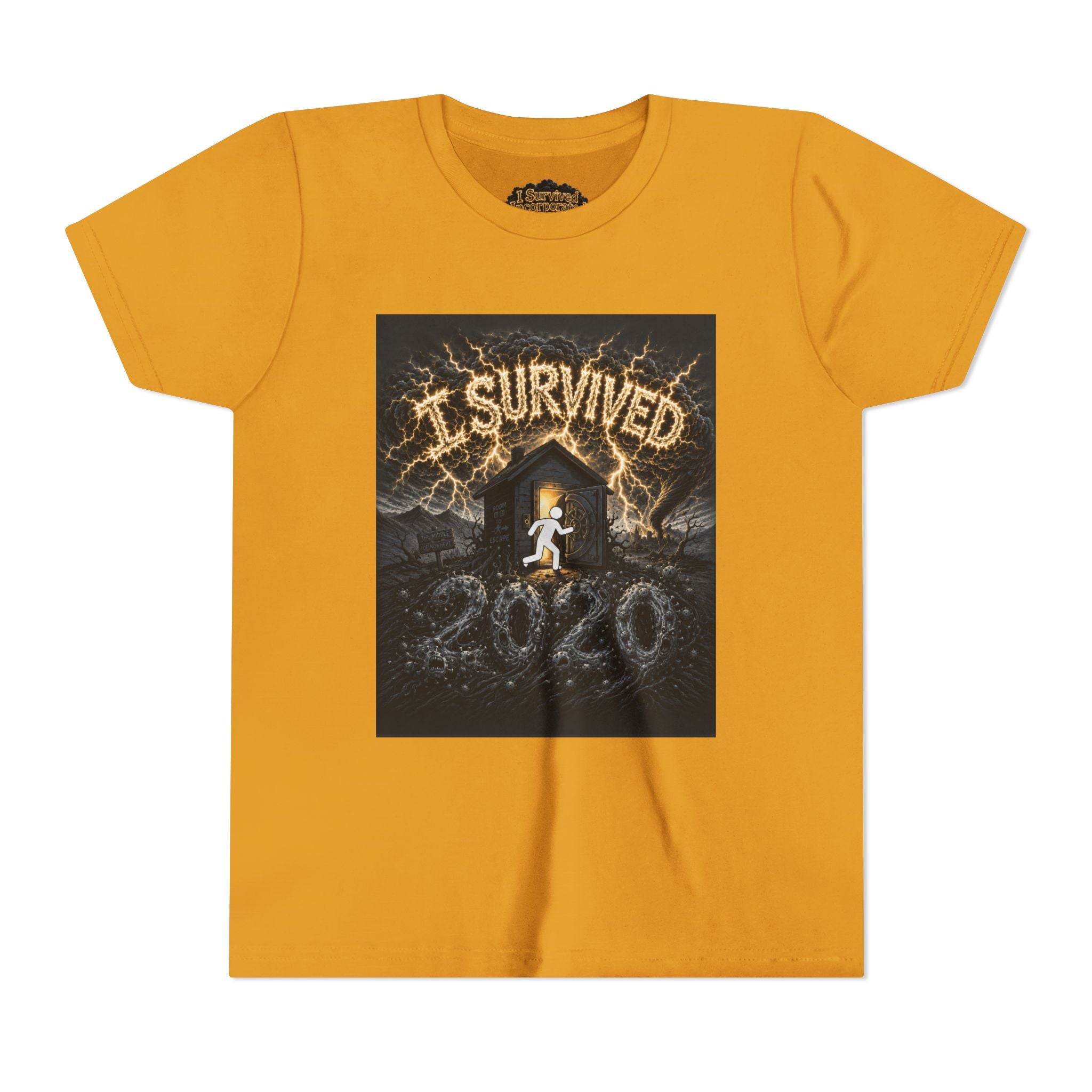 I Survived 2020 — Original Design Teaser Tee | Season 1 Premiere Drop Youth Short Sleeve Tee