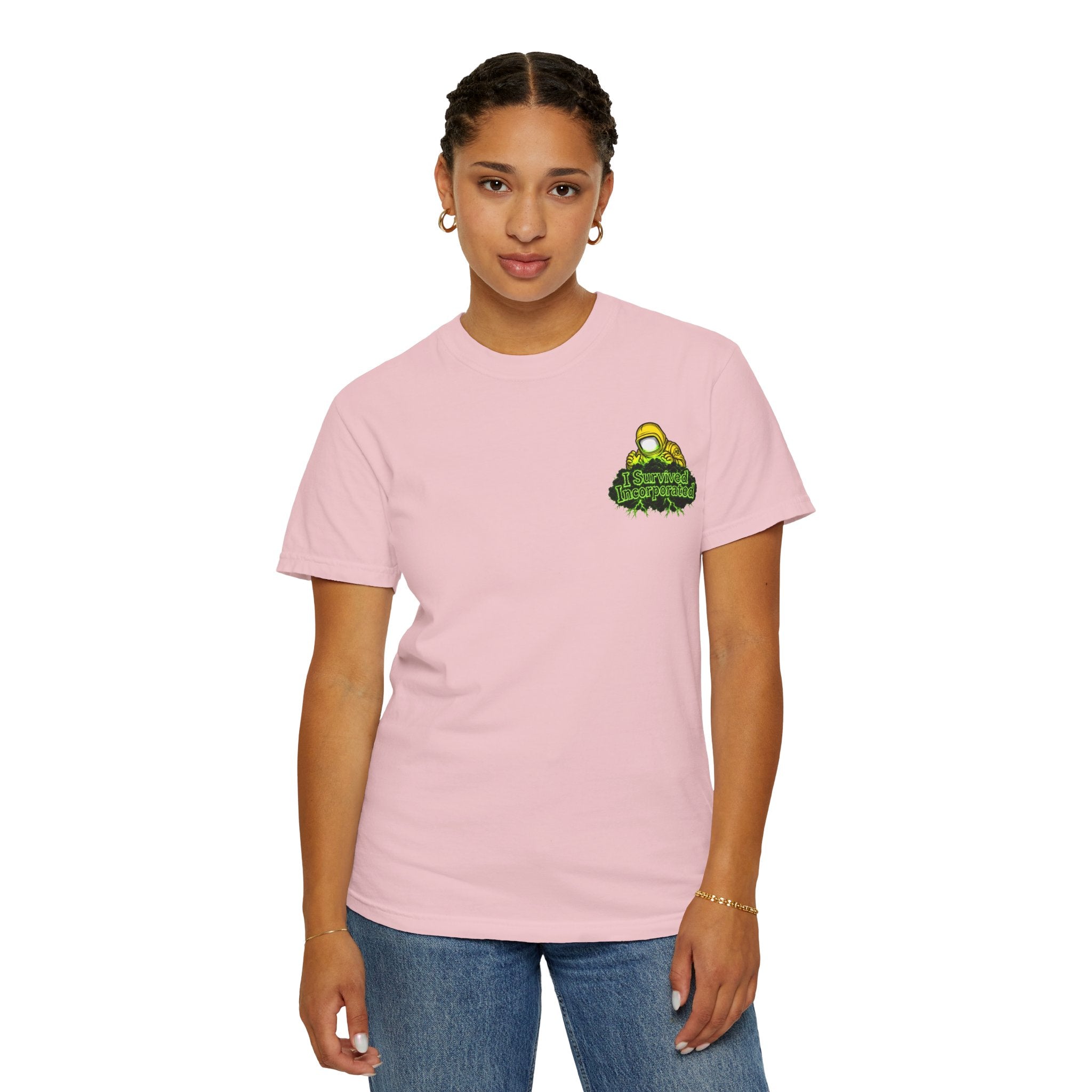 I Survived 2020 — "Please Stand By" Test Pattern Toxic Signal Tee Summer Premiere Unisex Garment-Dyed T-shirt