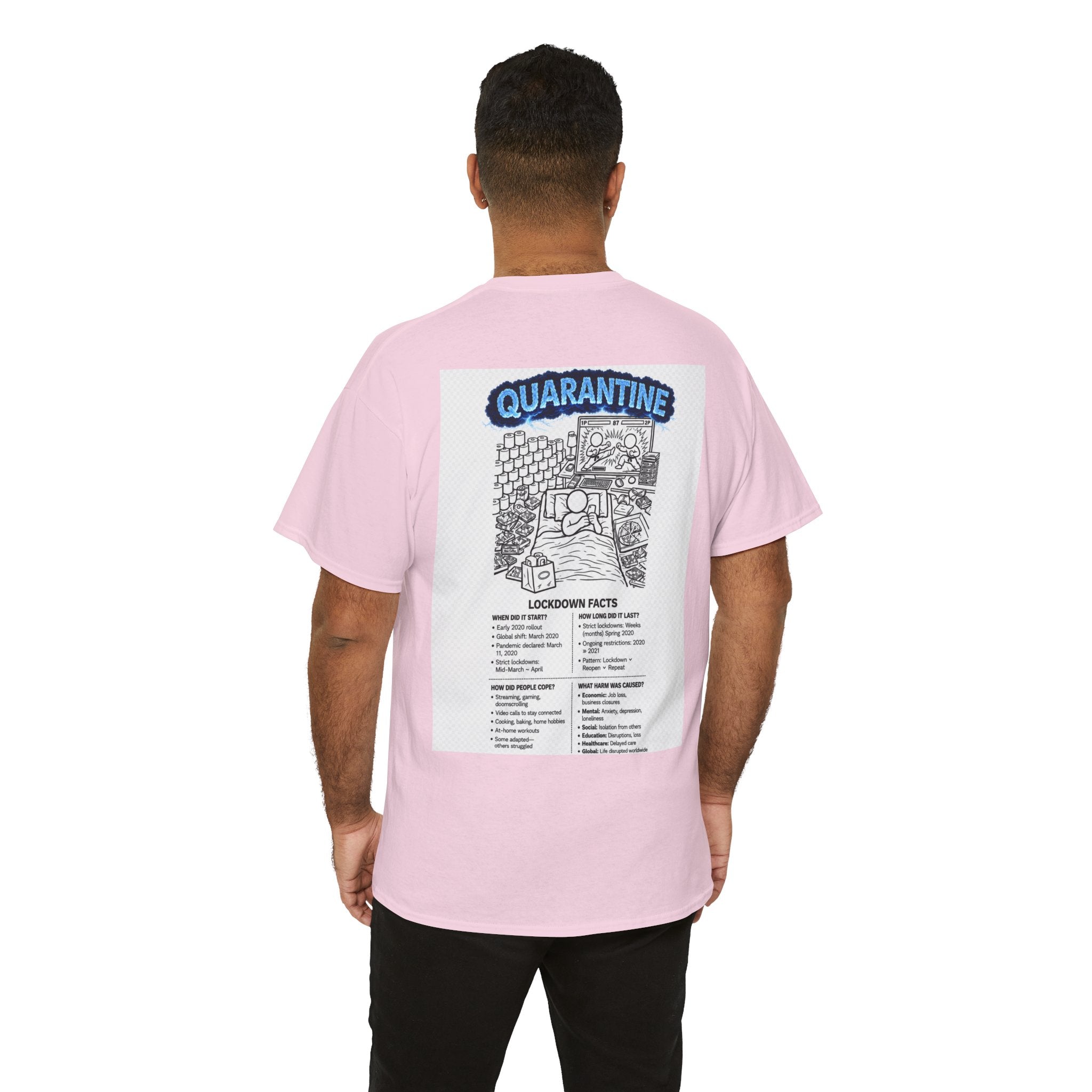 Copy of  I Survived 2020 — S3:E1 "Quarantine" | Lockdown Edition Documentary Unisex Heavy Cotton Tee